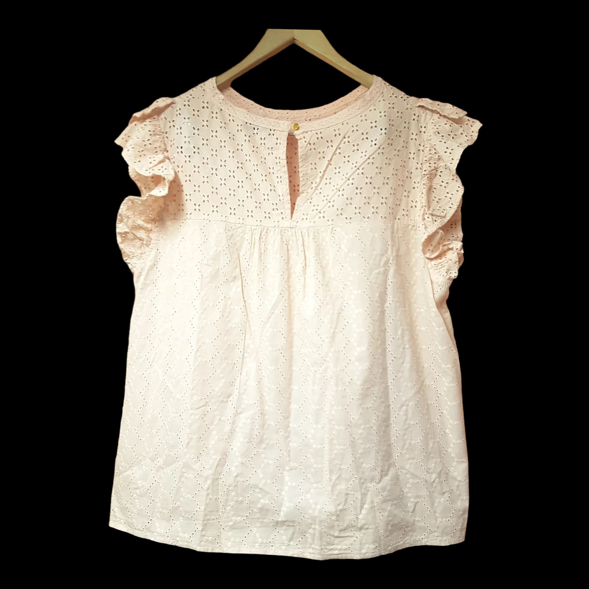 Womens F&F Pink Frill Top UK 20 - 1 - 1535