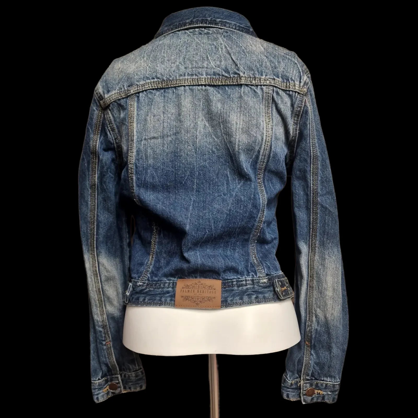 Womens Falmer Heritage Blue Denim Jacket Uk 8 - Coats &