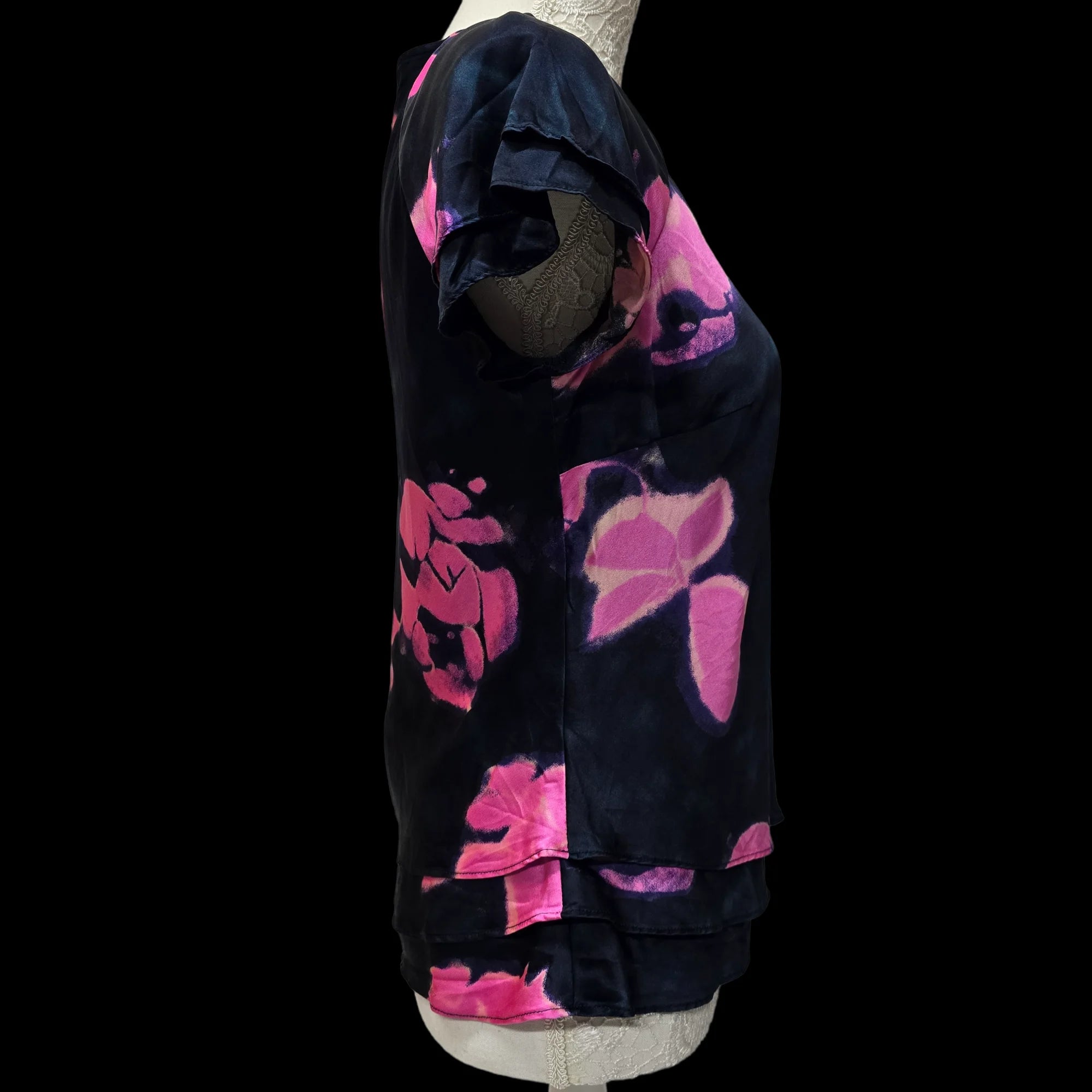 Womens Fenn Wright Mason Layered Floral Silk Top - 3 - 3513