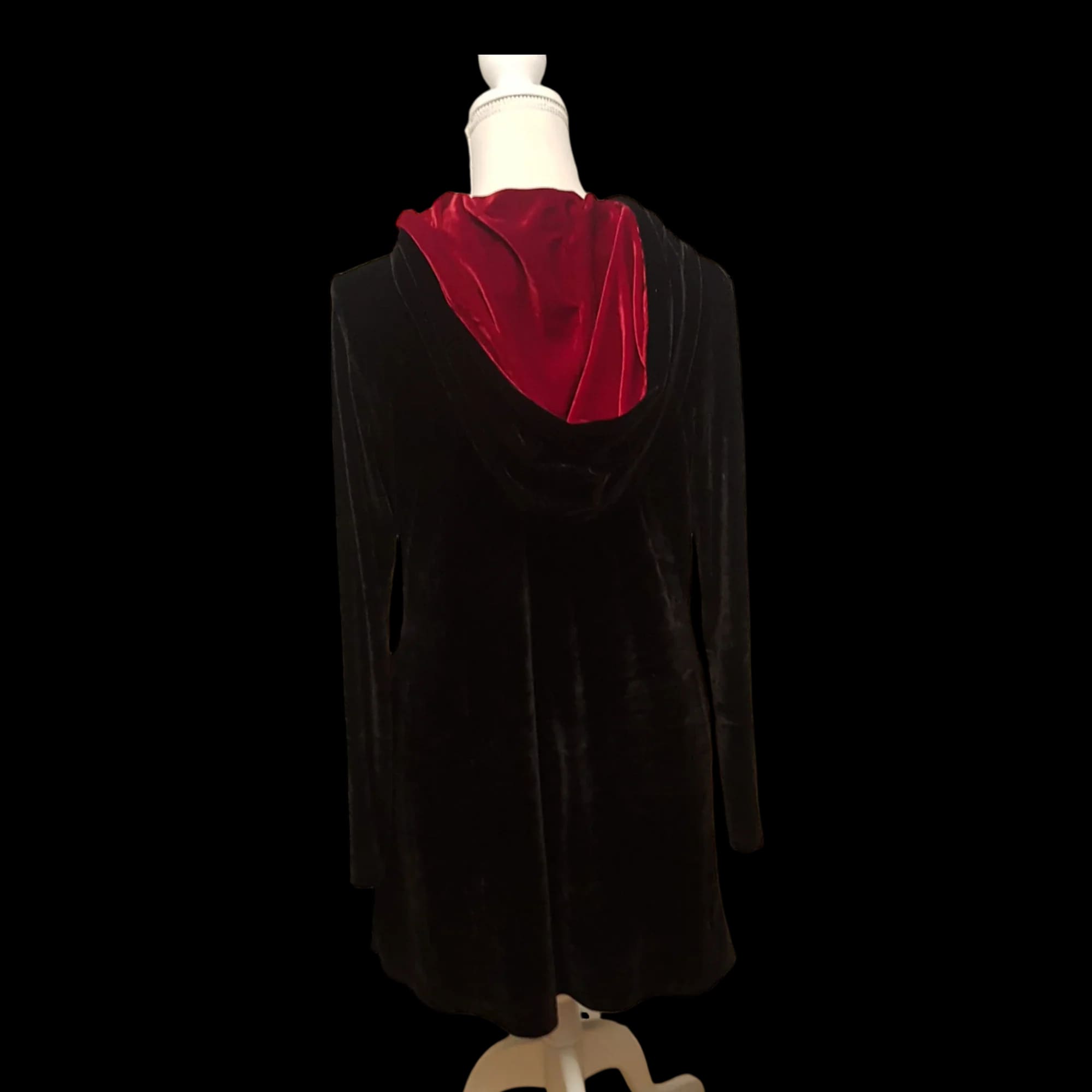 Womens Folter Crushed Velvet Tunic Hoodie Us Large - Top