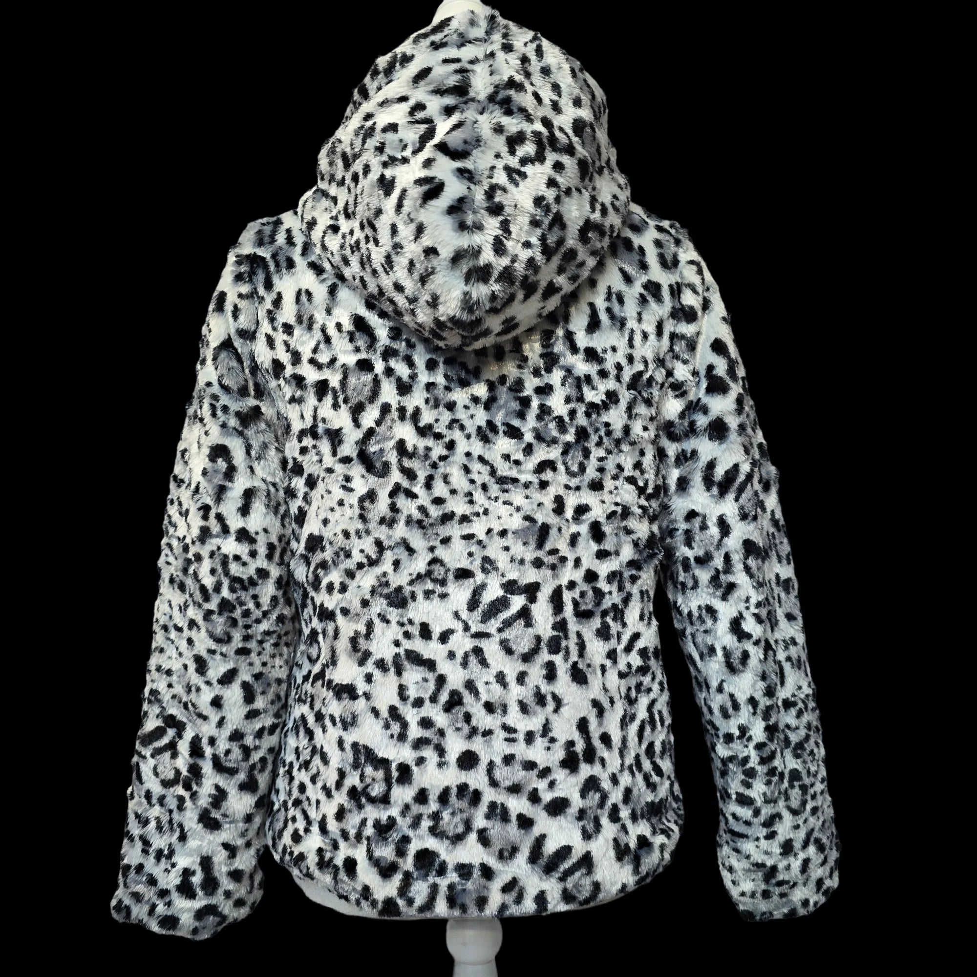 Womens George Black White Animal Print Super Soft Jacket UK