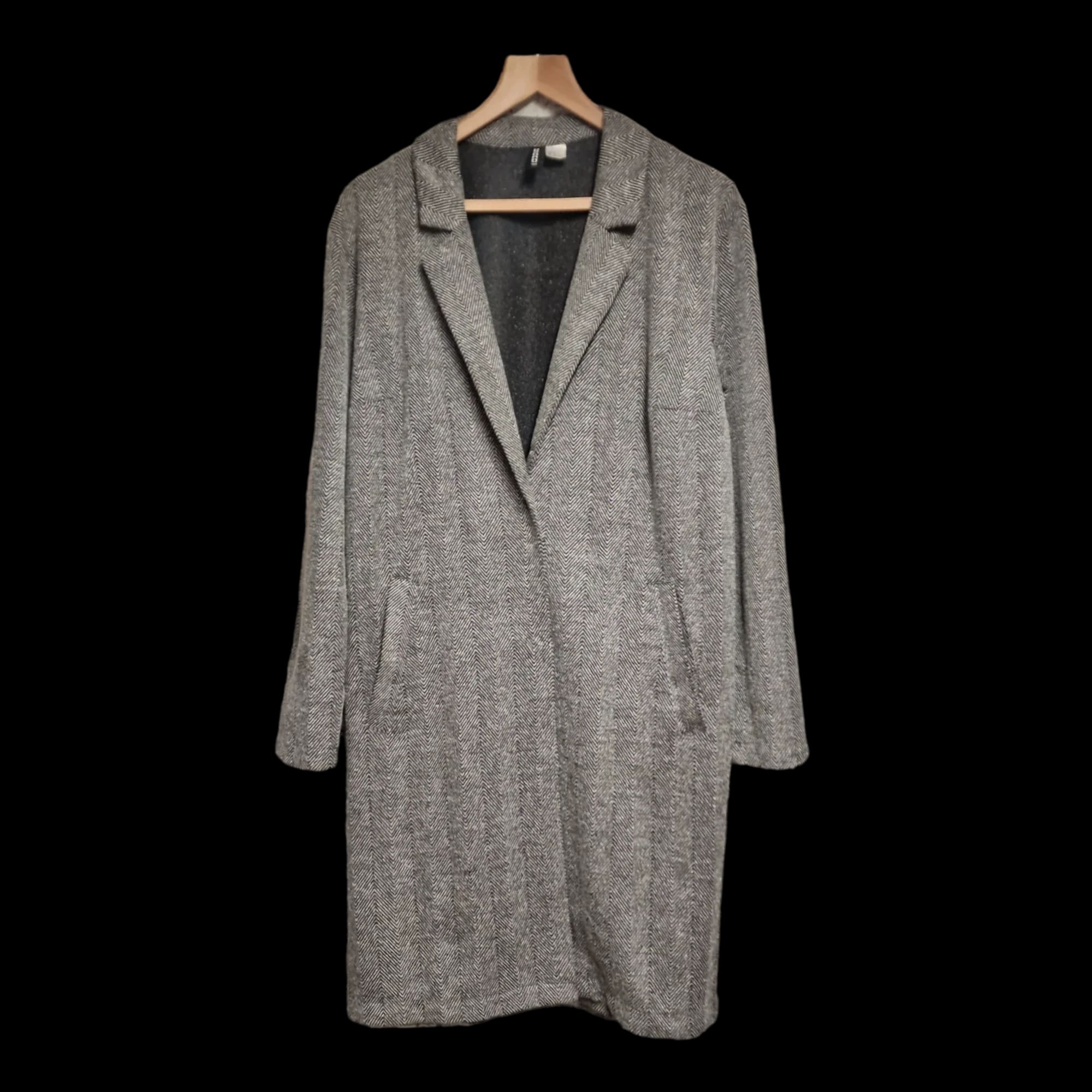 Womens H&M Divided Grey Jacket UK Medium - Coats & Jackets