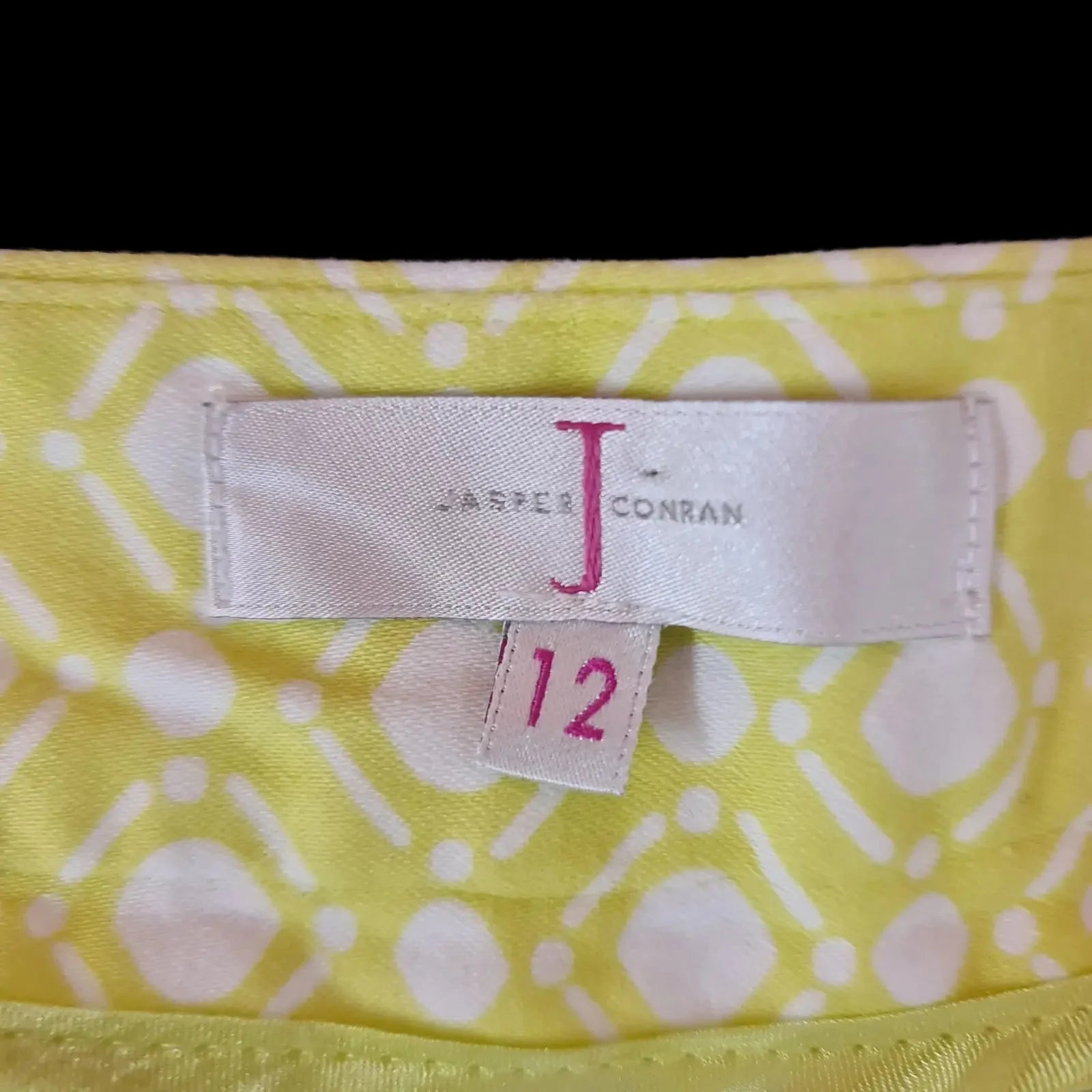 Womens Jasper Conran Lime White Cropped Trousers Uk12 - 3
