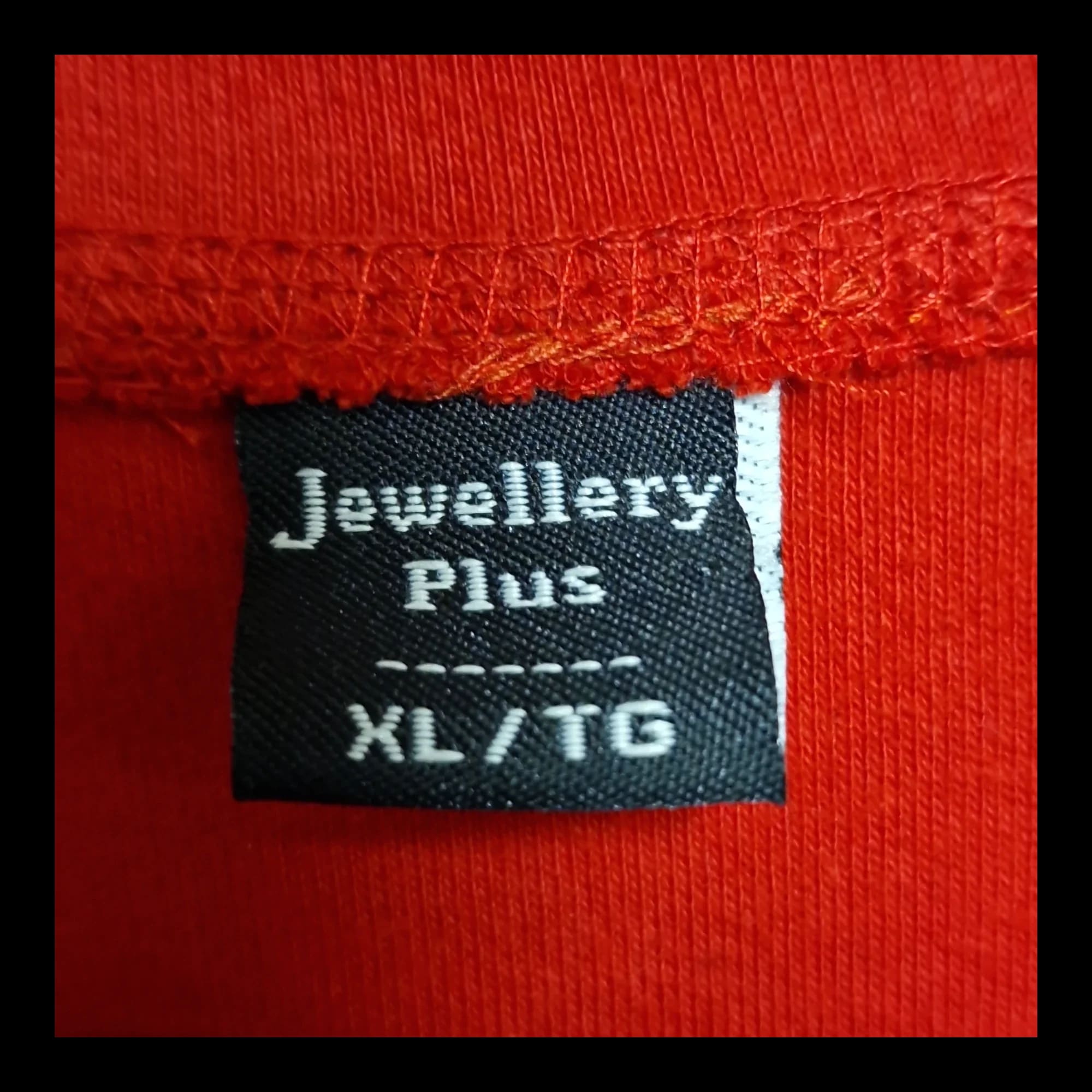 Womens Jewellery Plus Red T-Shirt UK XL - 3 - 771