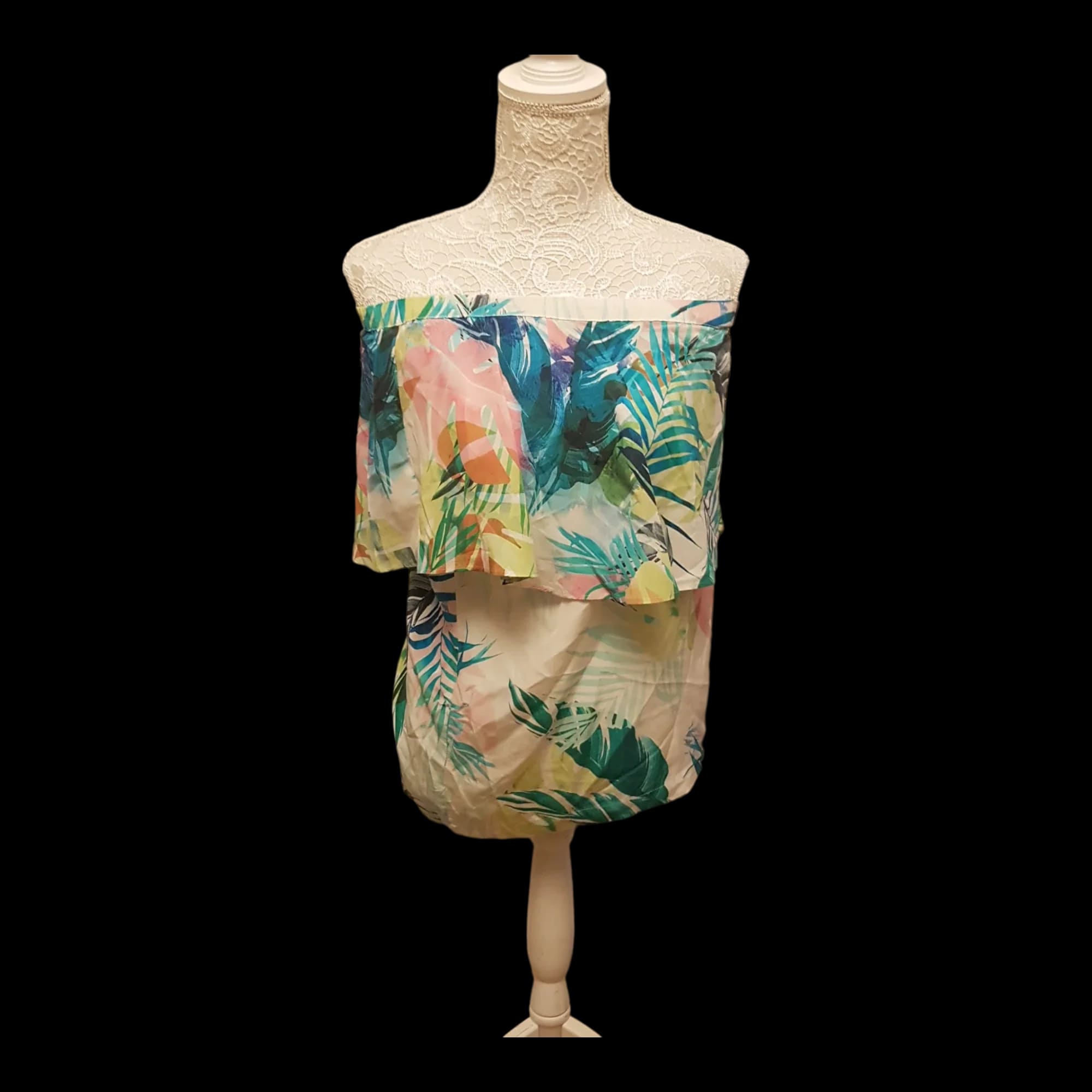 Womens Kachel Floral Off The Shoulder Top UK 10 - 1 - 1829