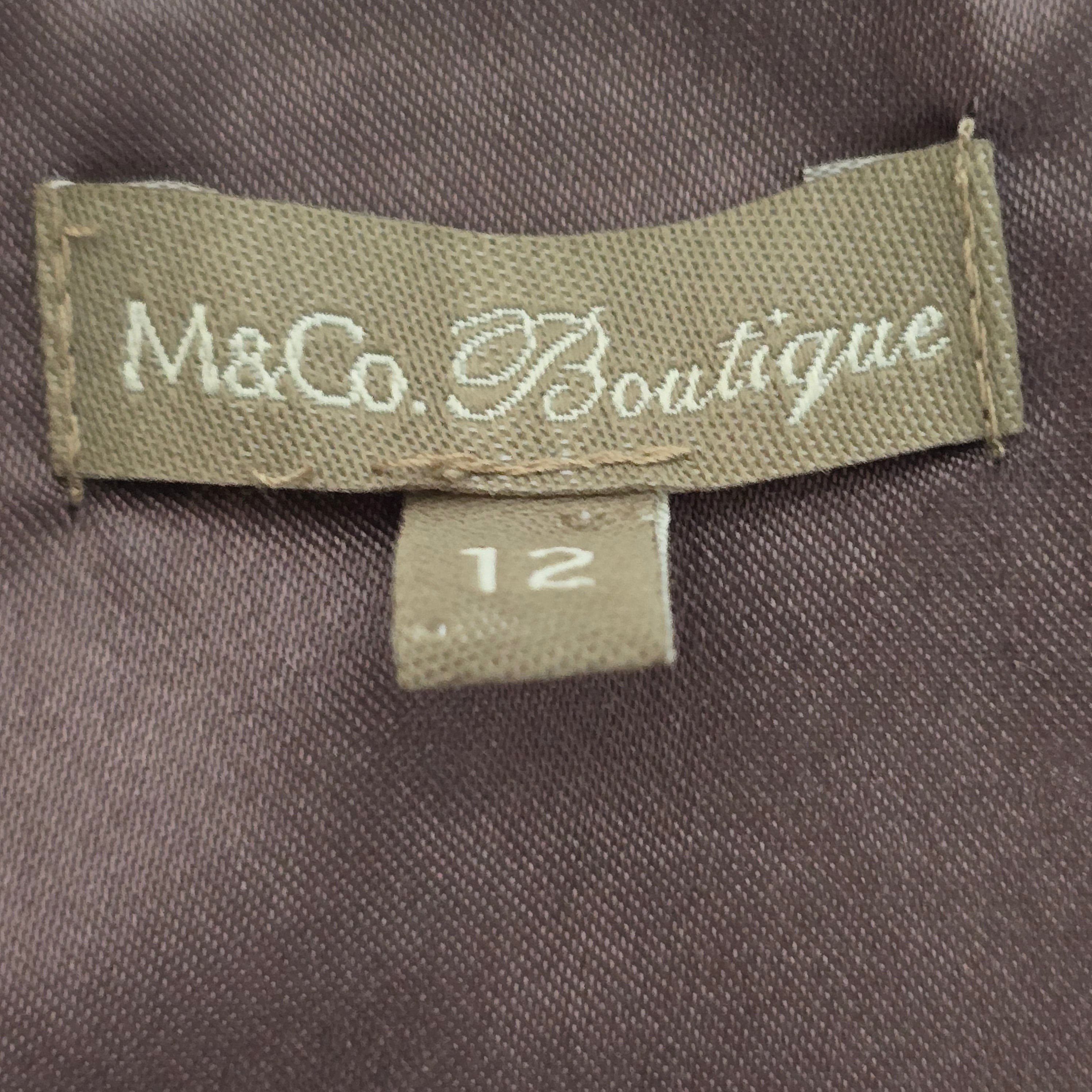 Womens M & Co Silver Party Dress UK 12 - Dresses - 3485