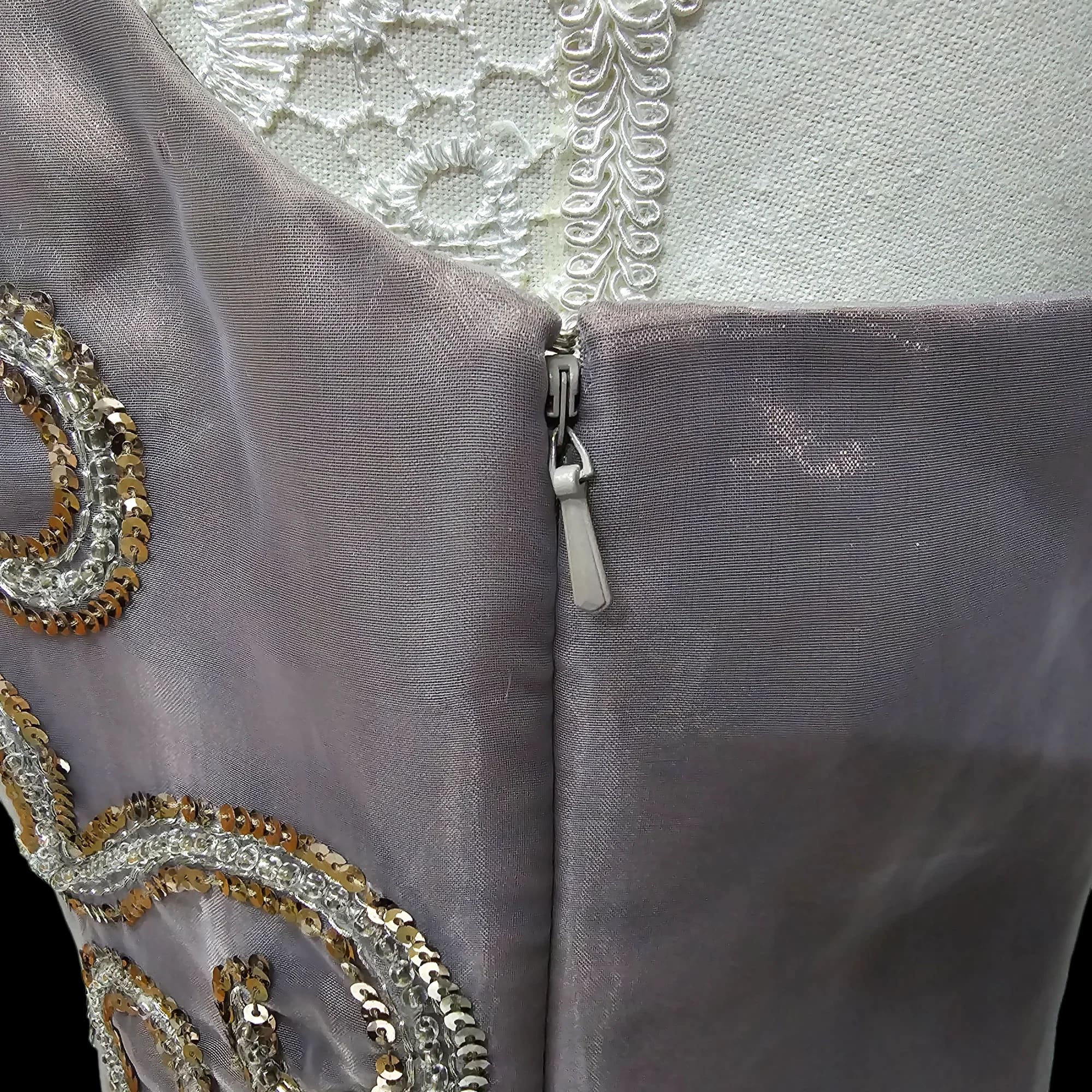 Womens M & Co Silver Party Dress UK 12 - Dresses - 8 - 3485