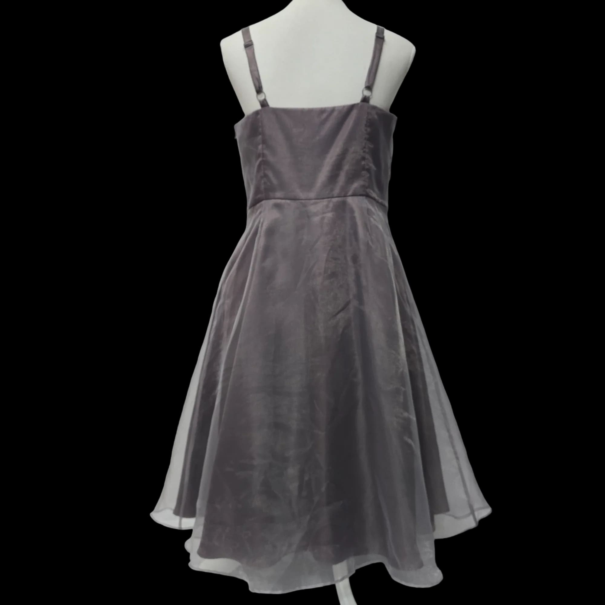 Womens M & Co Silver Party Dress UK 12 - Dresses - 2 - 3485
