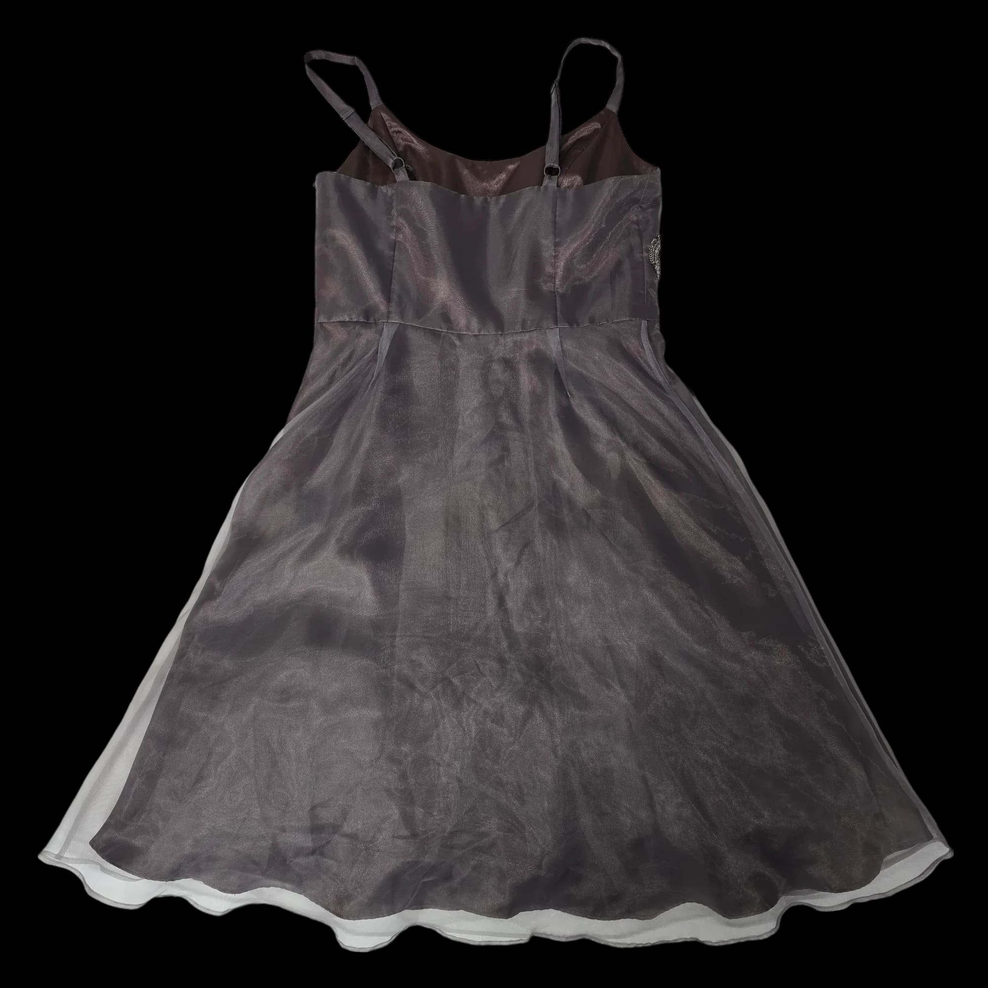 Womens M & Co Silver Party Dress UK 12 - Dresses - 6 - 3485