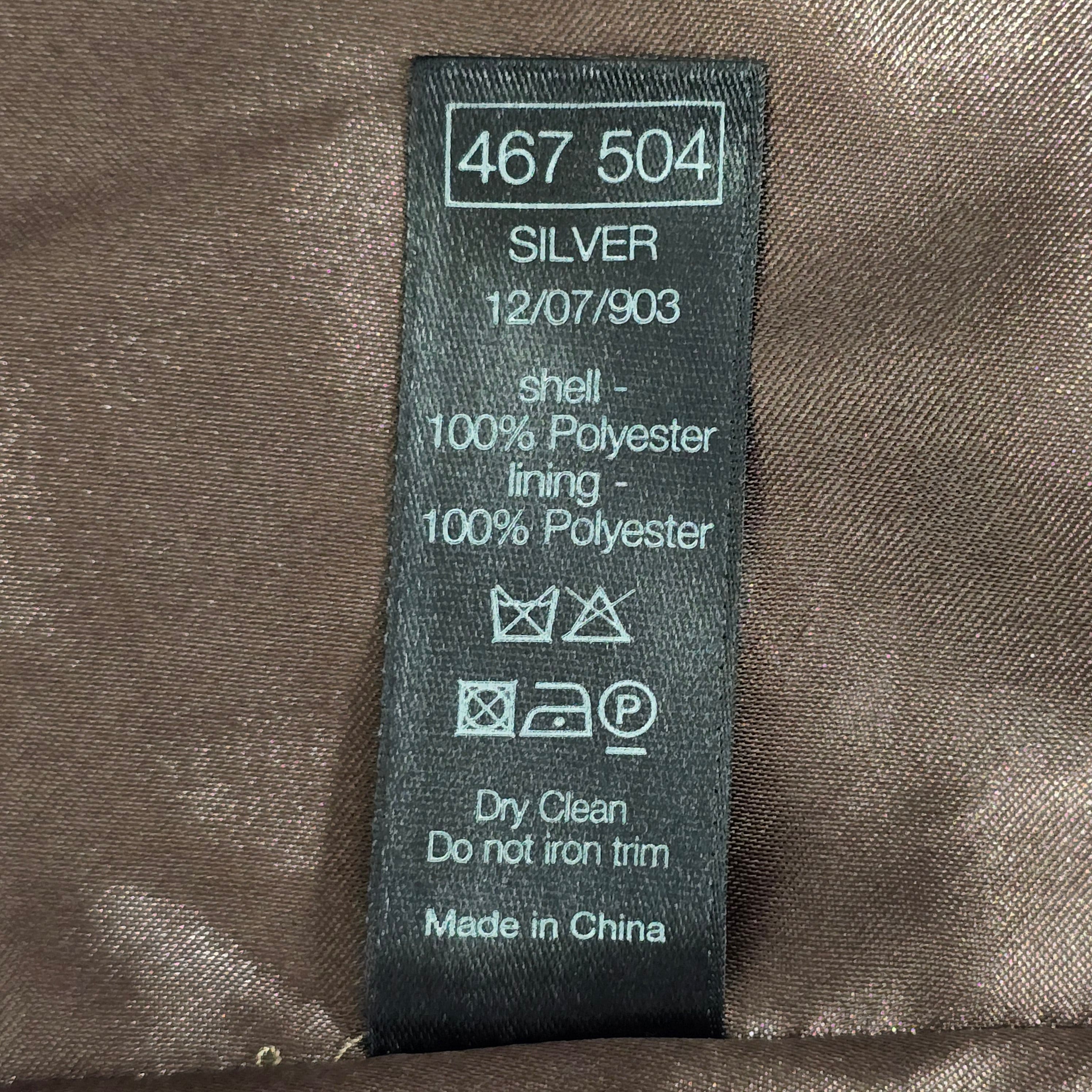 Womens M & Co Silver Party Dress UK 12 - Dresses - 14 - 3485