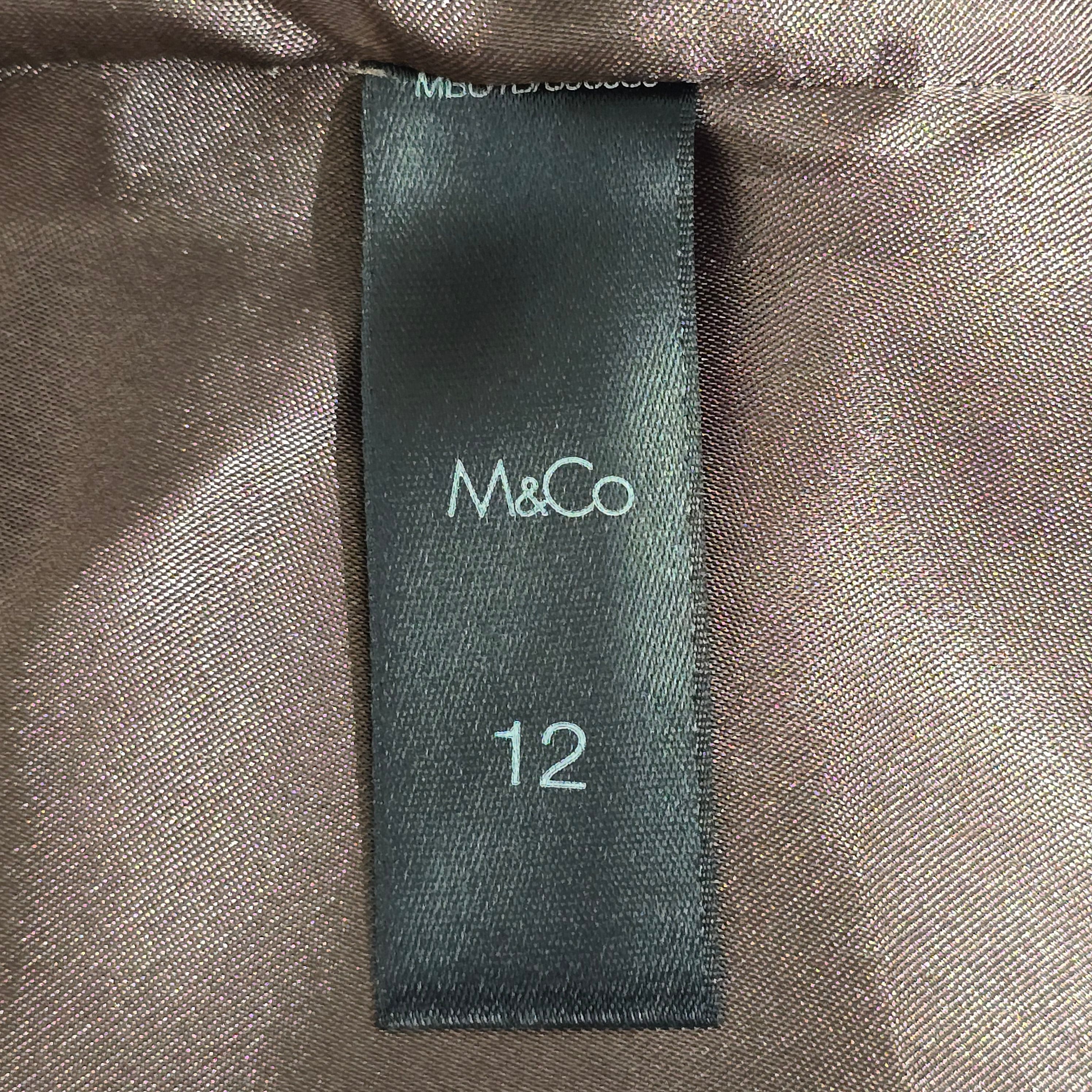 Womens M & Co Silver Party Dress UK 12 - Dresses - 13 - 3485