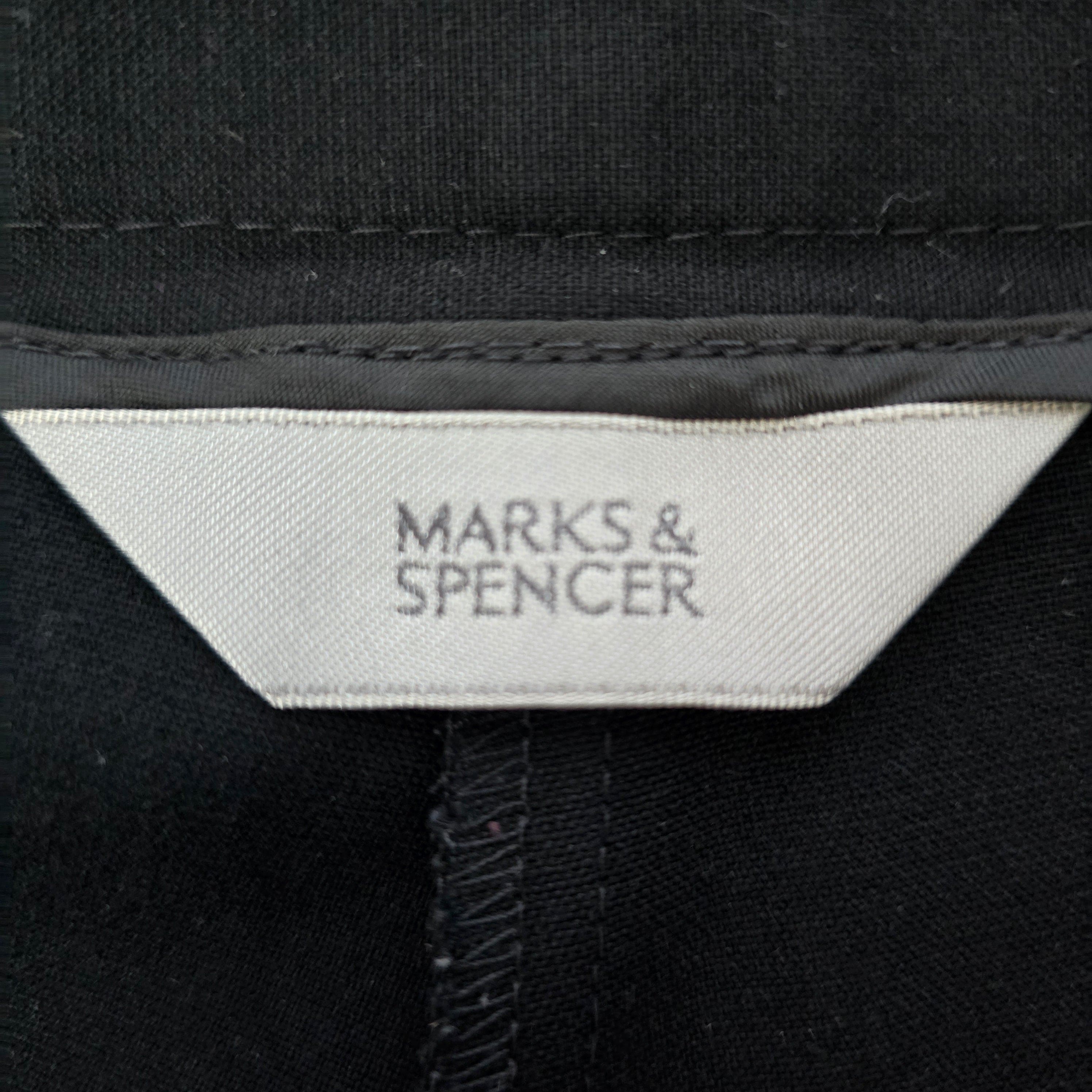 Womens Marks & Spencer Black Trousers UK 10 - 6 - 3597