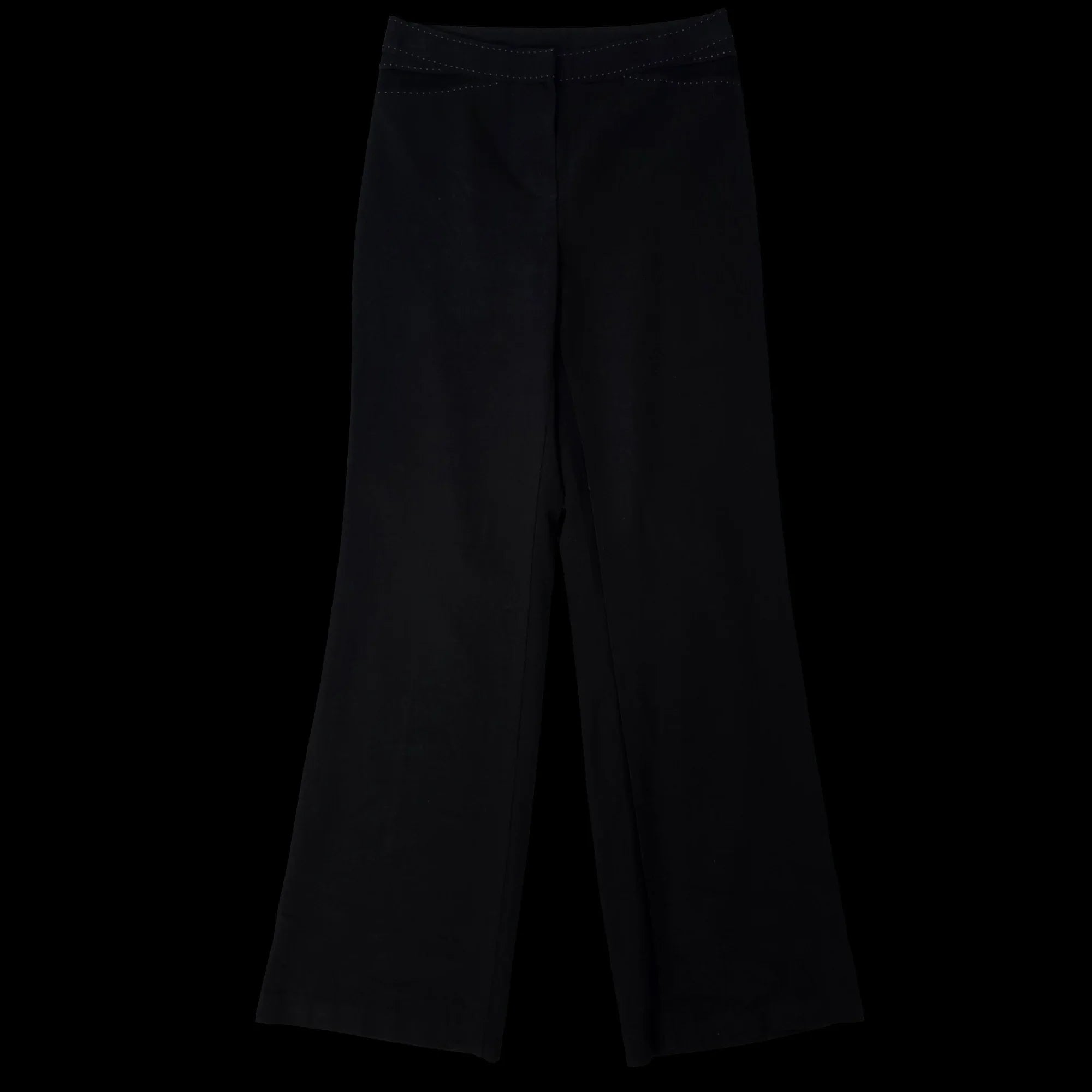 Womens Marks And Spencer Black Trousers UK 10 - & - 3 - 3597