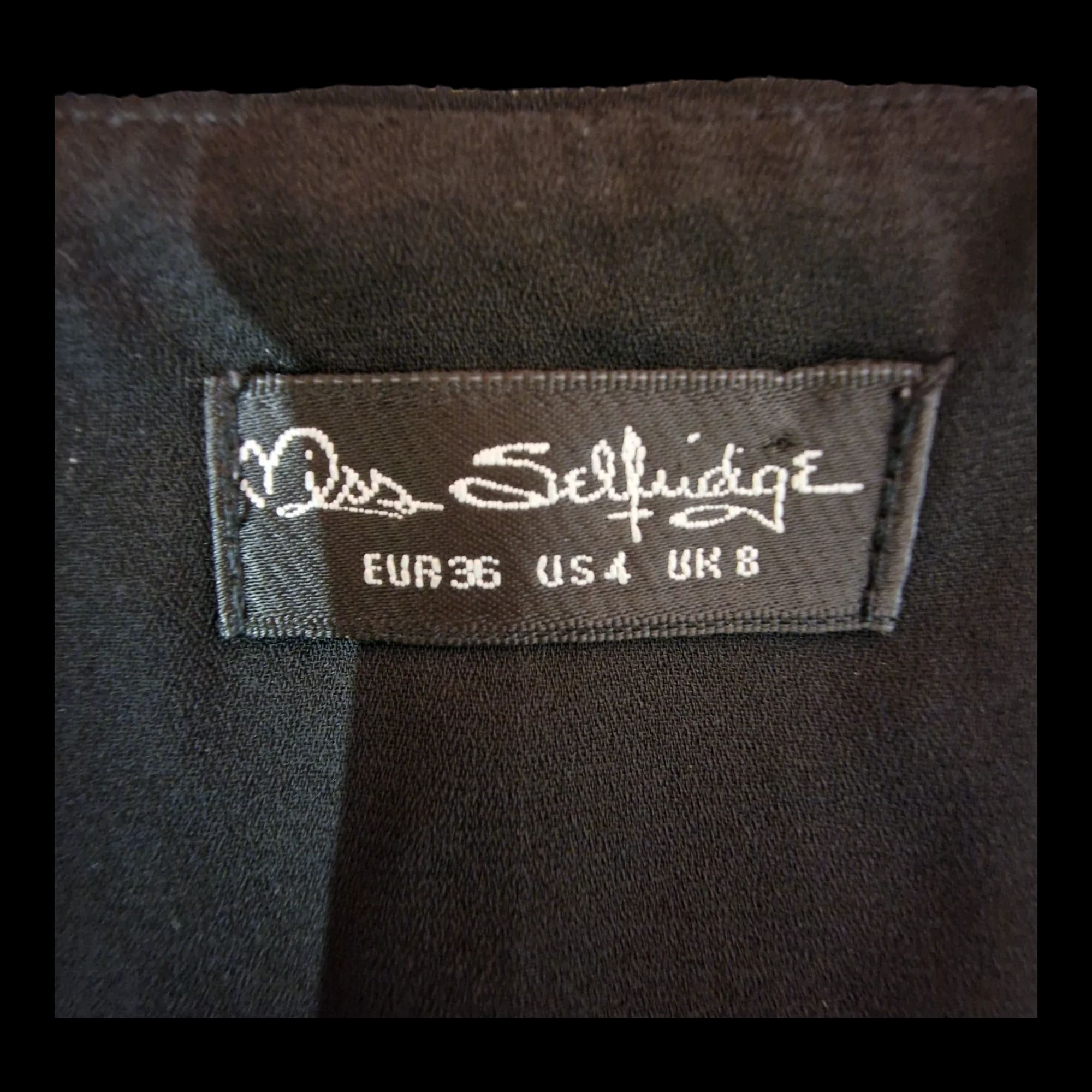 Womens Miss Selfridge Black Dress UK 8 - Dresses - 4 - 1043