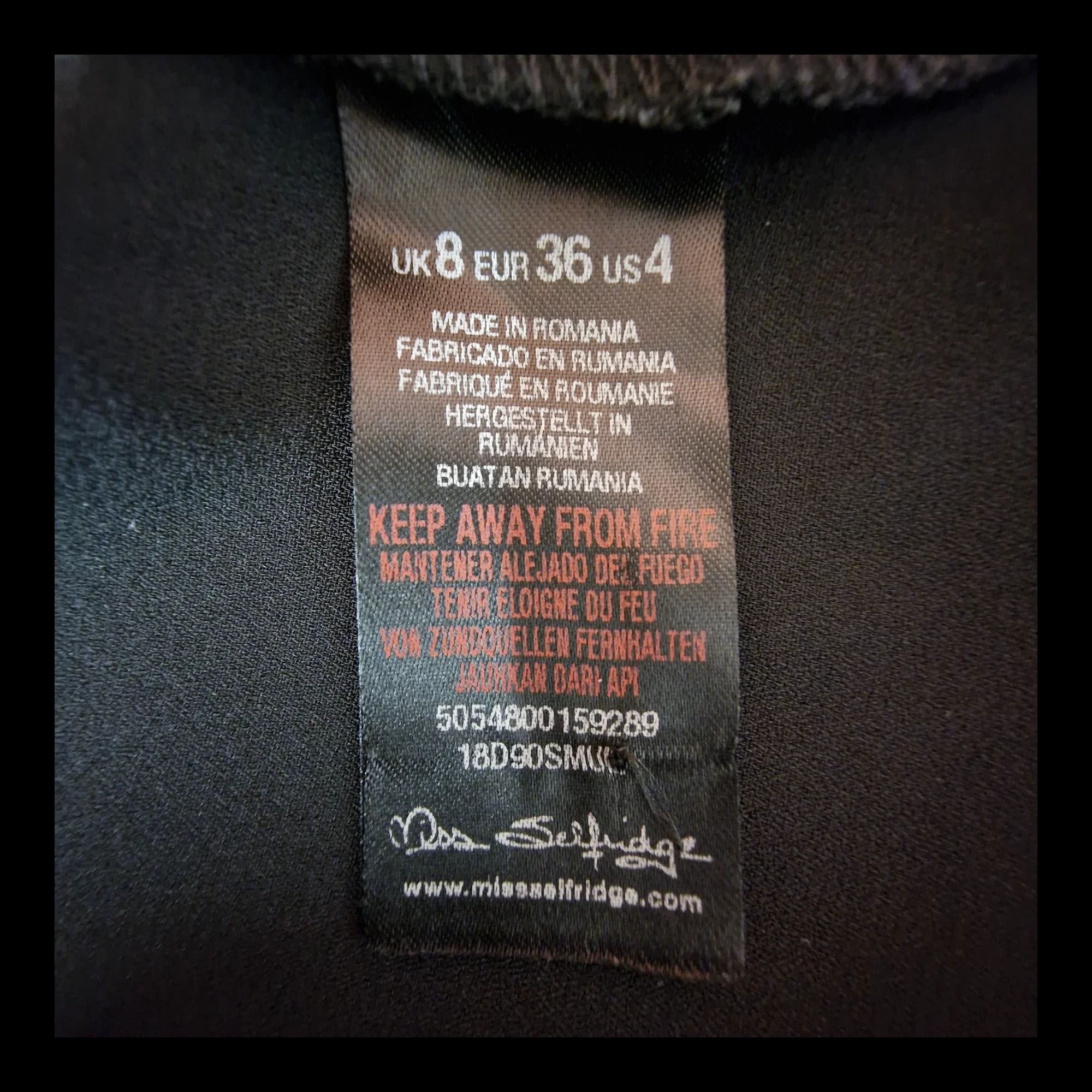 Womens Miss Selfridge Black Dress UK 8 - Dresses - 5 - 1043