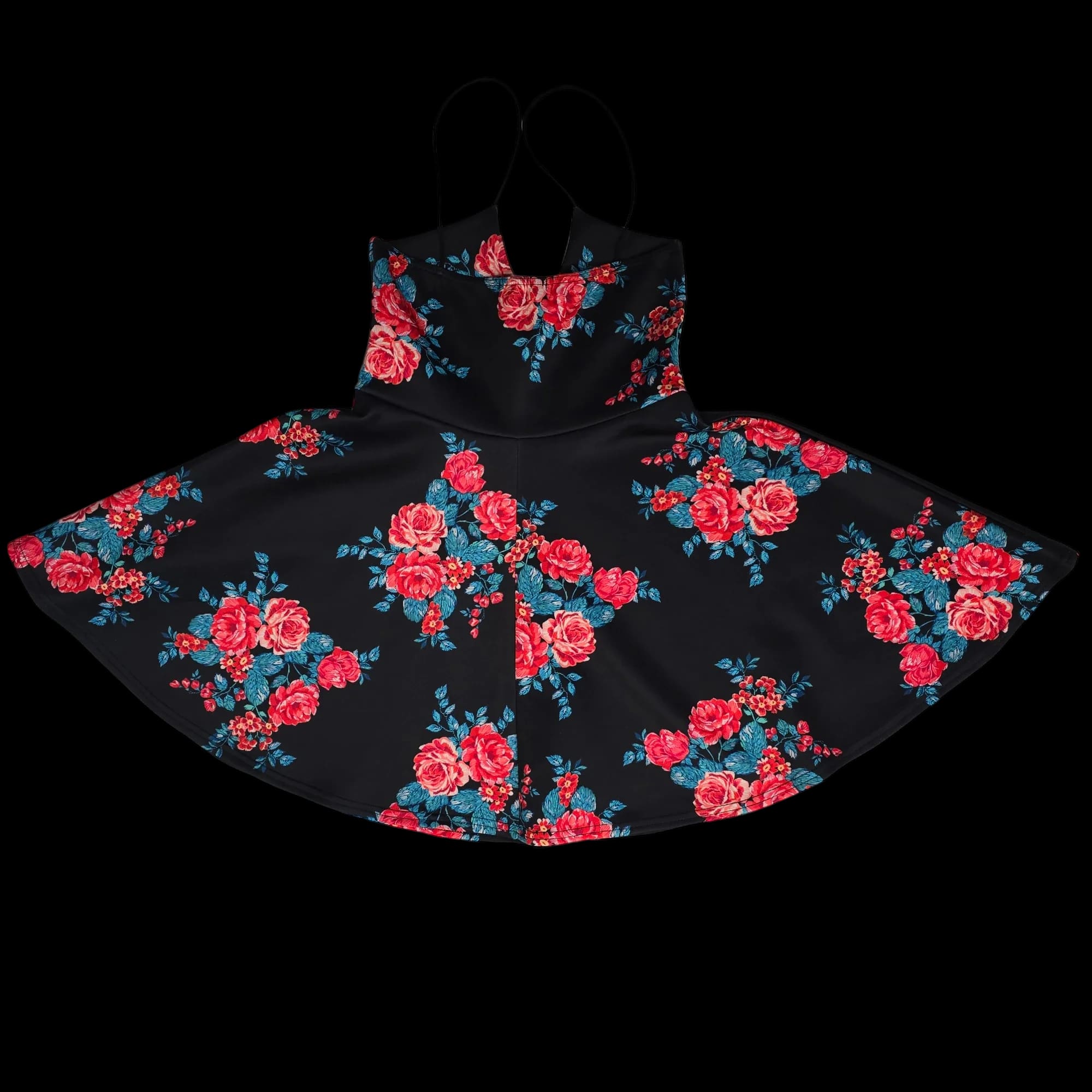 Womens Missguided Fit And Flare Floral Dress UK 10