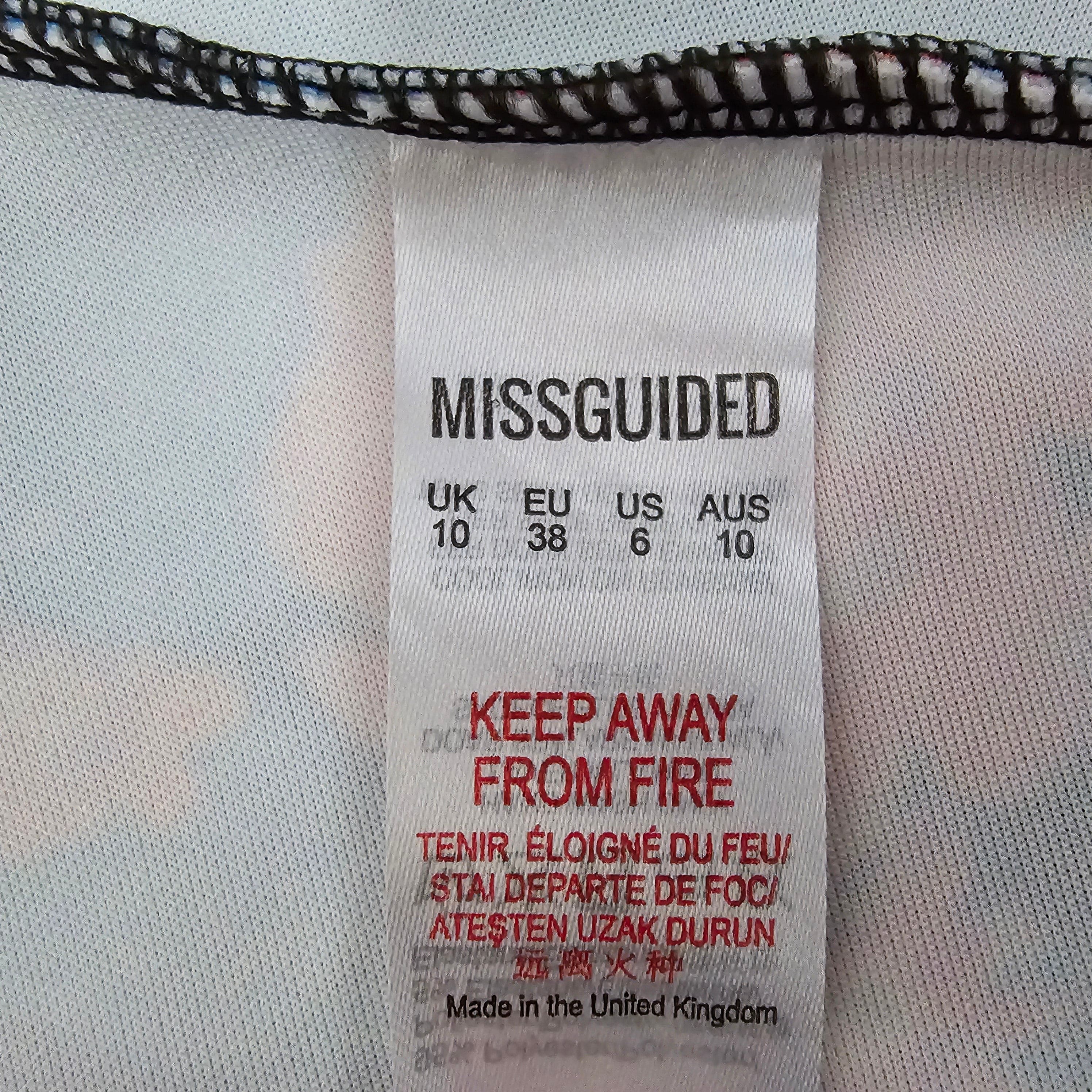 Womens Missguided Fit And Flare Floral Dress UK 10