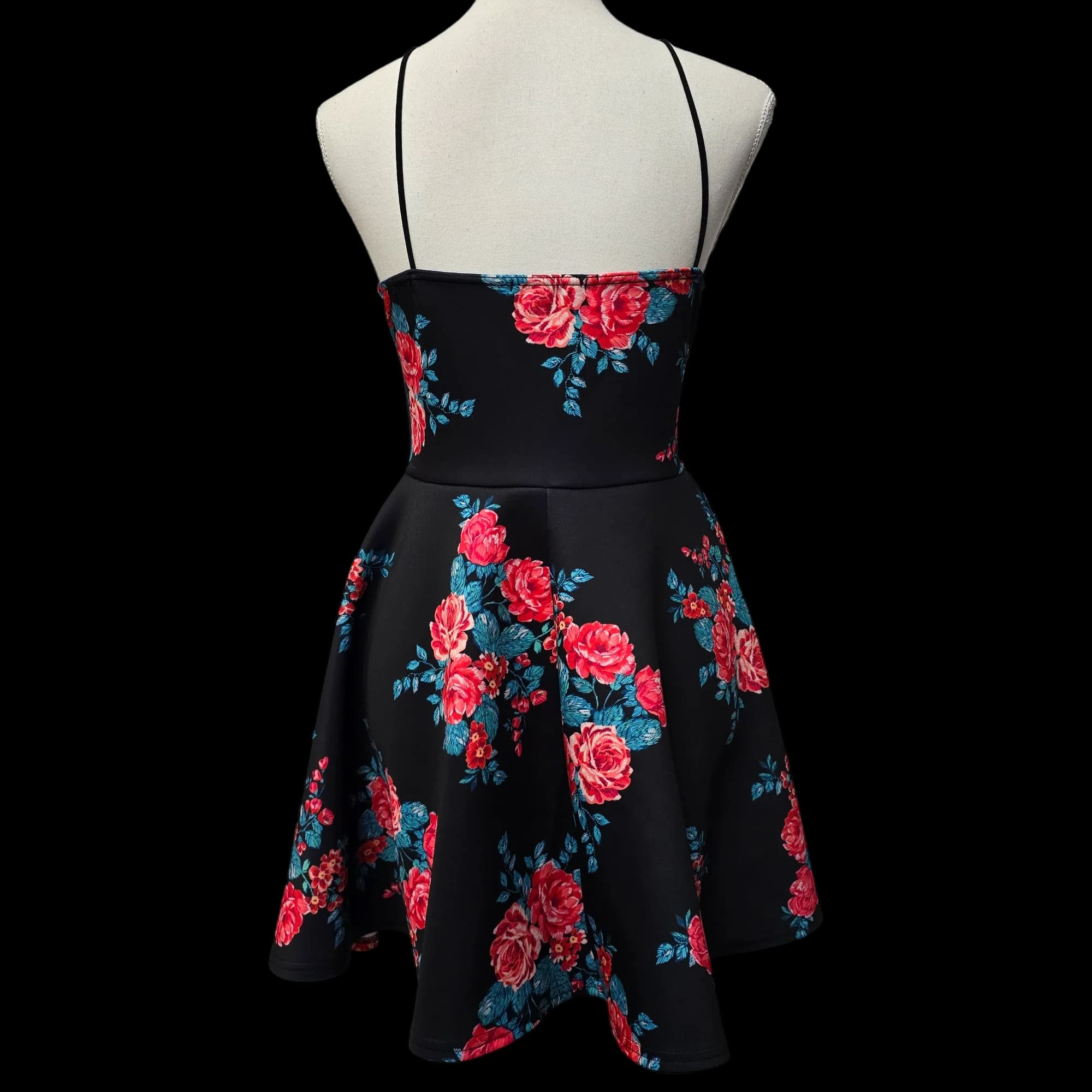 Womens Missguided Fit And Flare Floral Dress UK 10