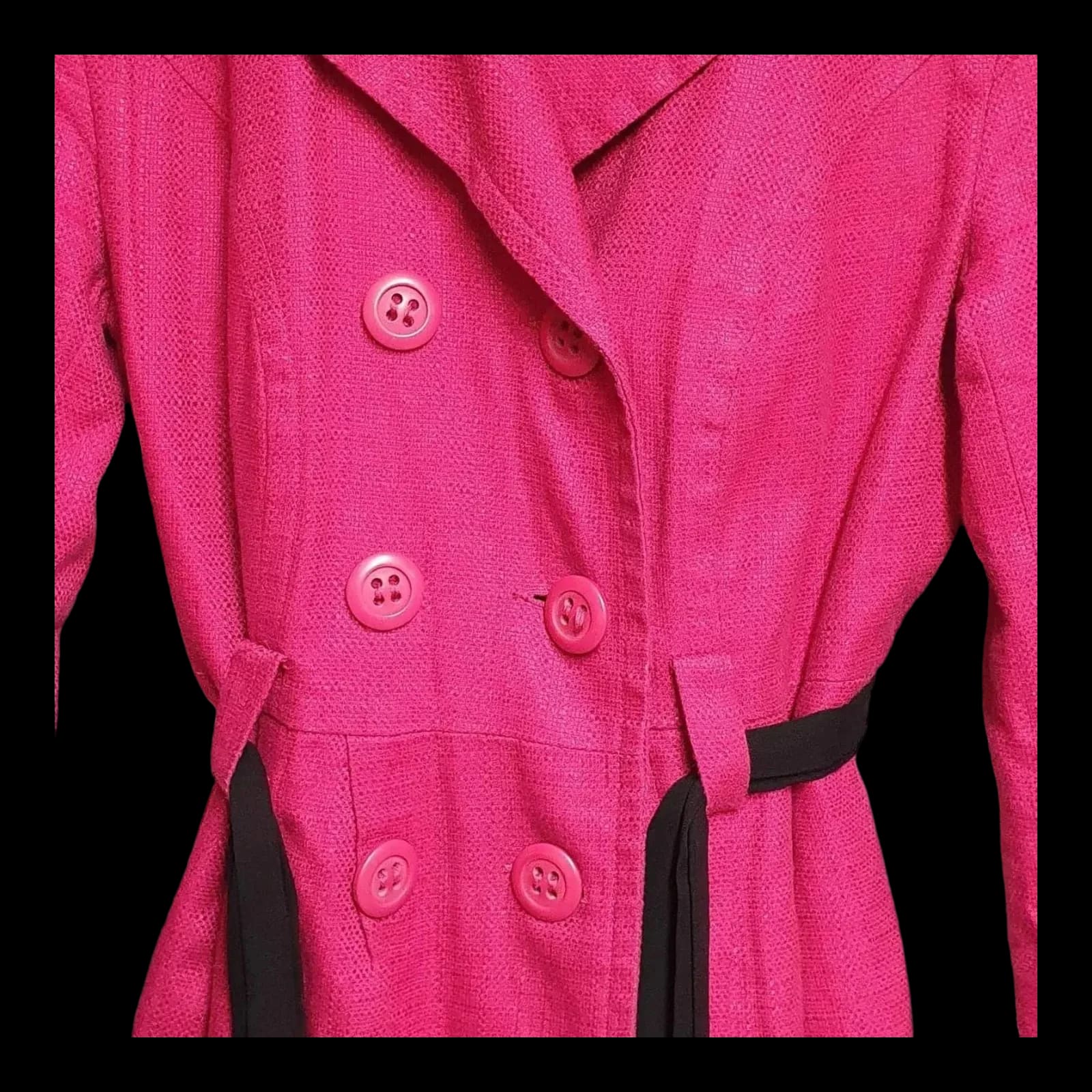 Womens Monsoon Pink Trench Coat UK 12 - Coats & Jackets - 4