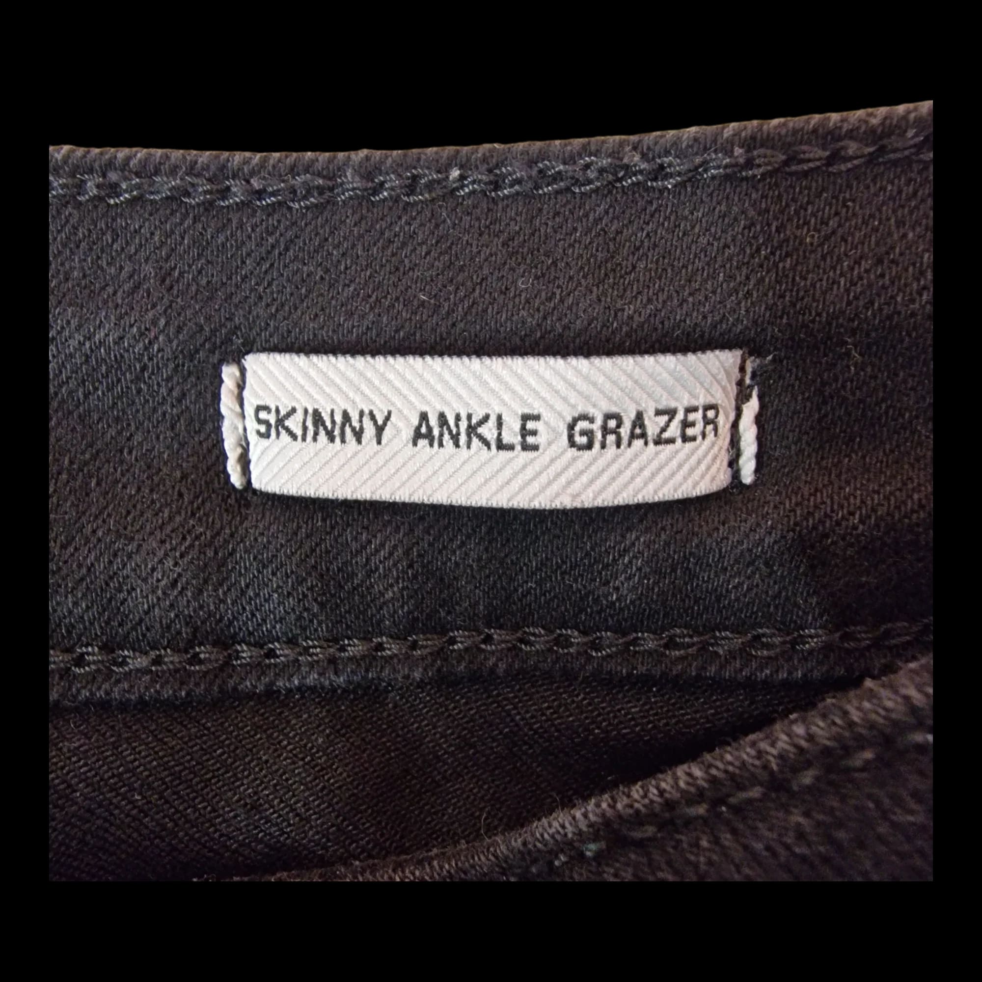 Womens New Look Black Pink Skinny Jeans UK 8 - 4 - 961