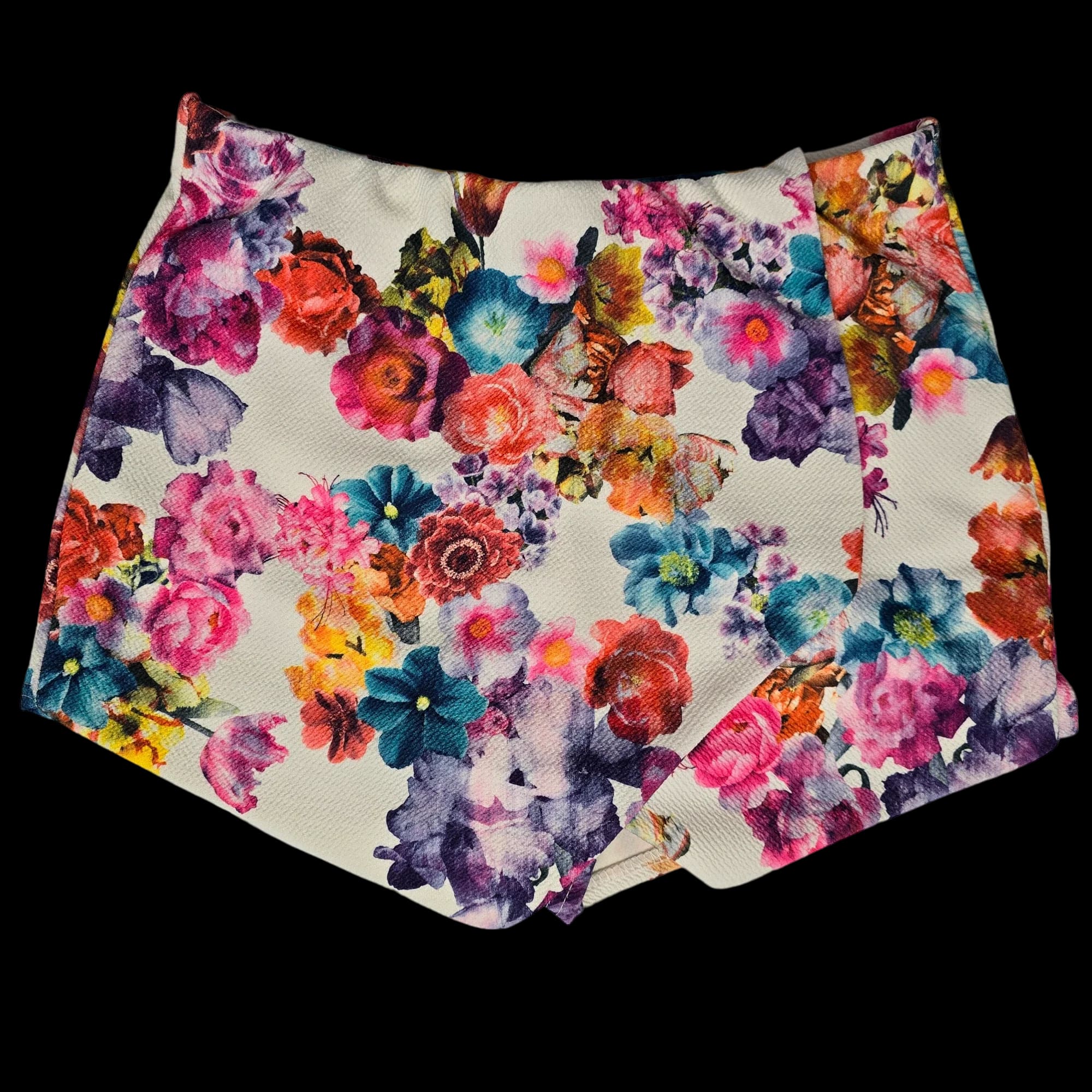 Womens New Look Floral Mini Skirt UK 12 - Skirts - 3 - 3522