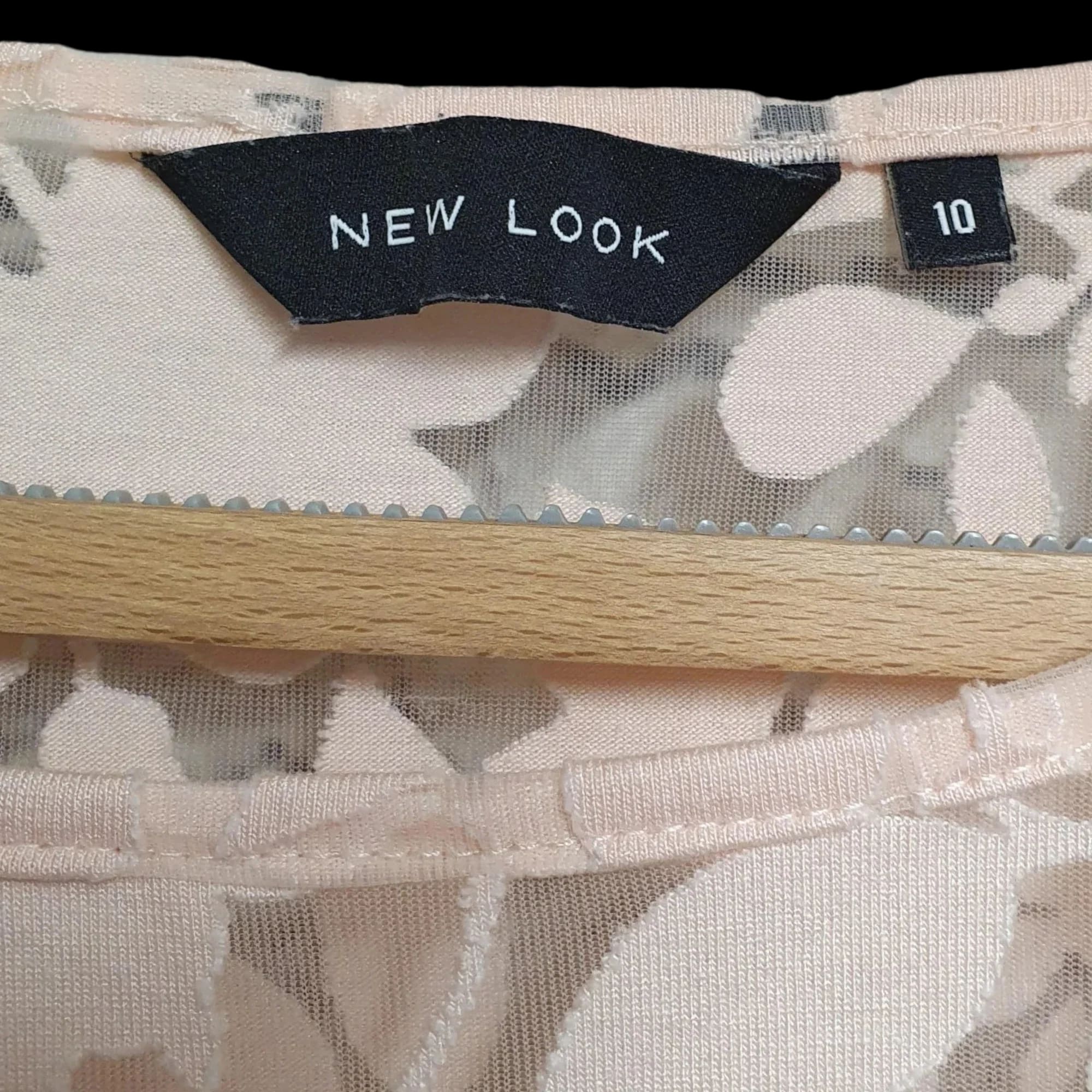 Womens New Look Pink Floral Design Crop Top UK 10 - 3 - 897