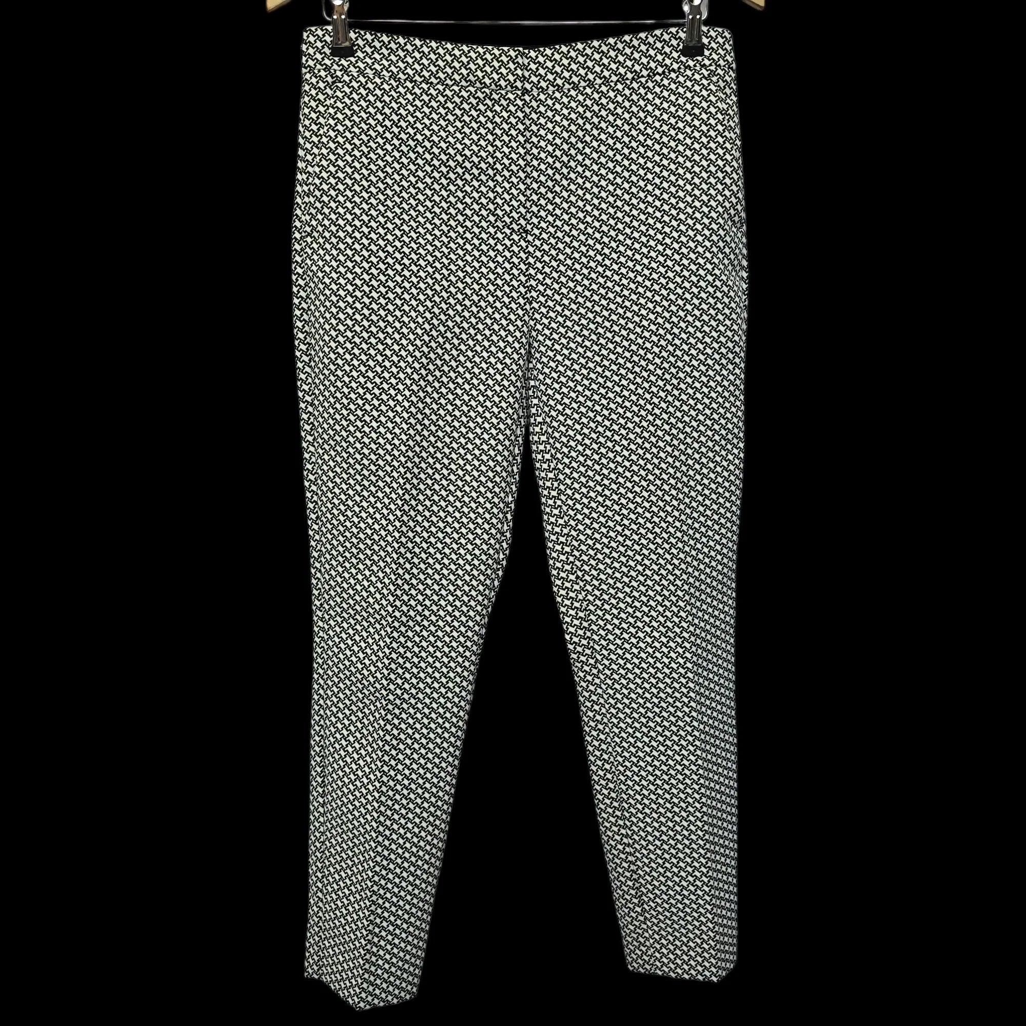 Womens Next Black And White Ankle Trousers UK 10R - 1 - 3598