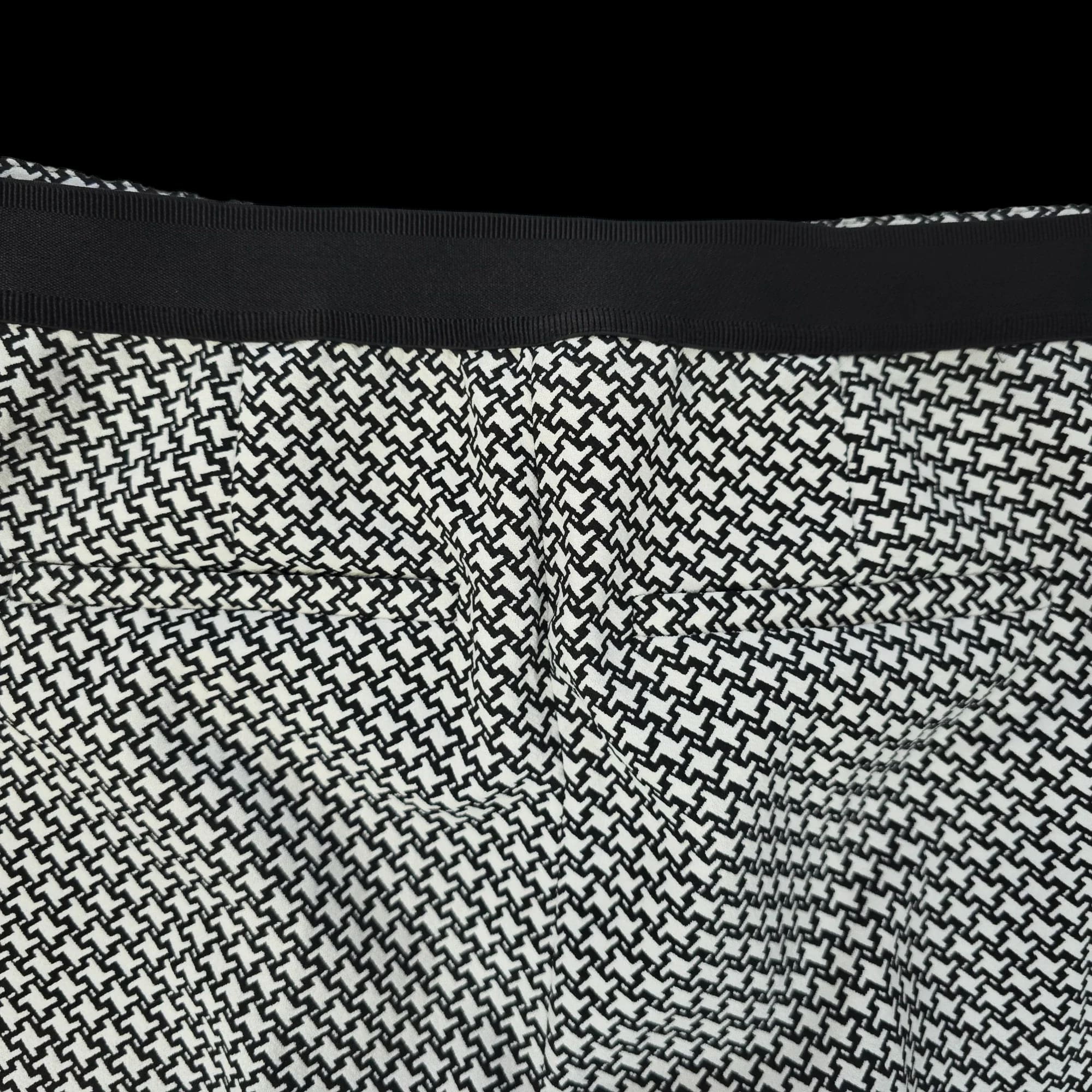 Womens Next Black And White Ankle Trousers UK 10R - 5 - 3598