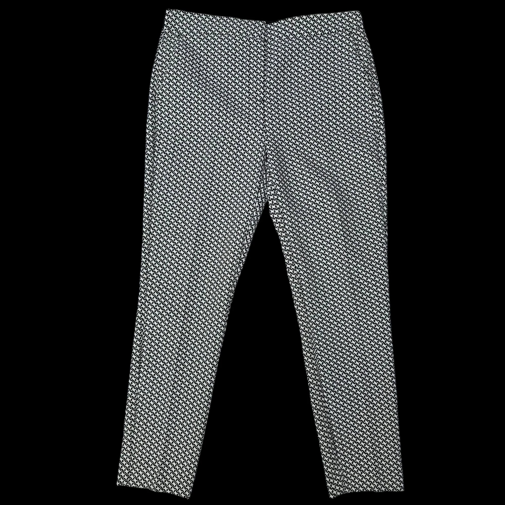 Womens Next Black And White Ankle Trousers UK 10R - 3 - 3598