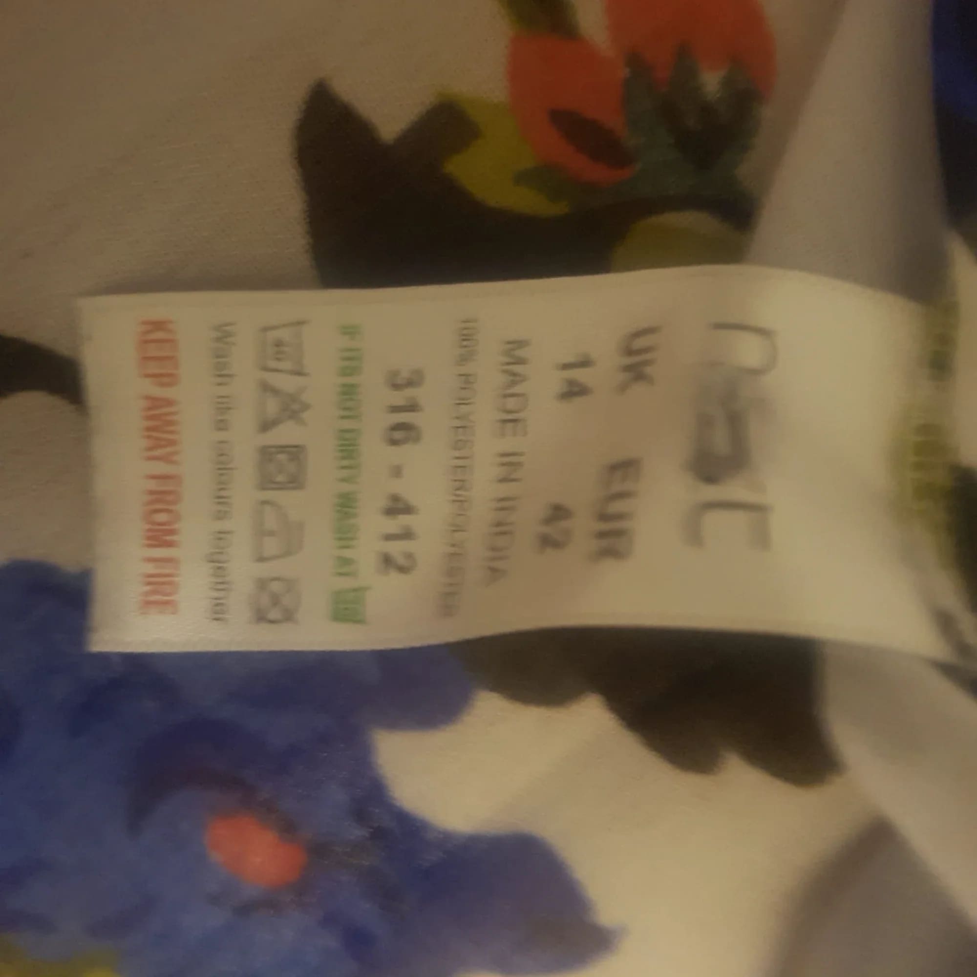 Womens Next Floral Blouse Top UK 14 - 8 - 1825