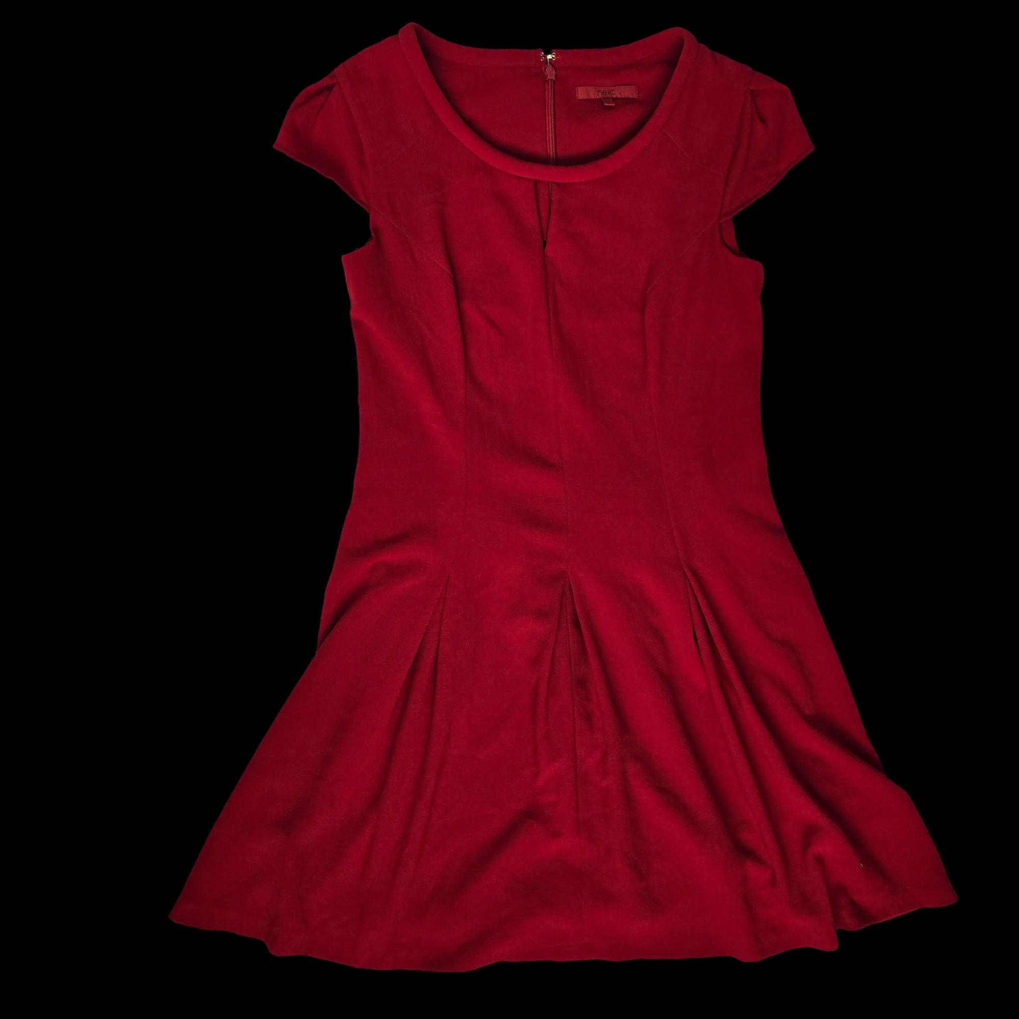 Womens Next Red Fit And Flare Dress UK 14 - Dresses - 4
