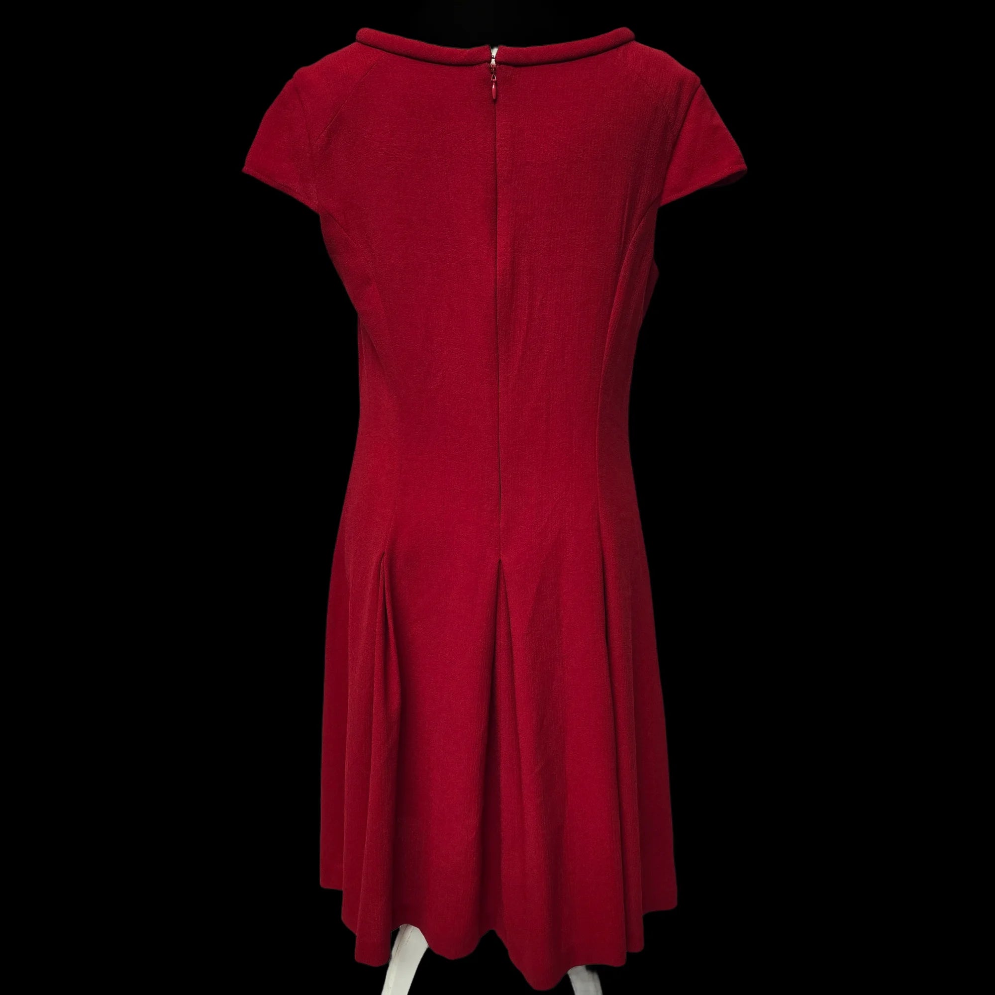 Womens Next Red Fit And Flare Dress UK 14 - Dresses - 2
