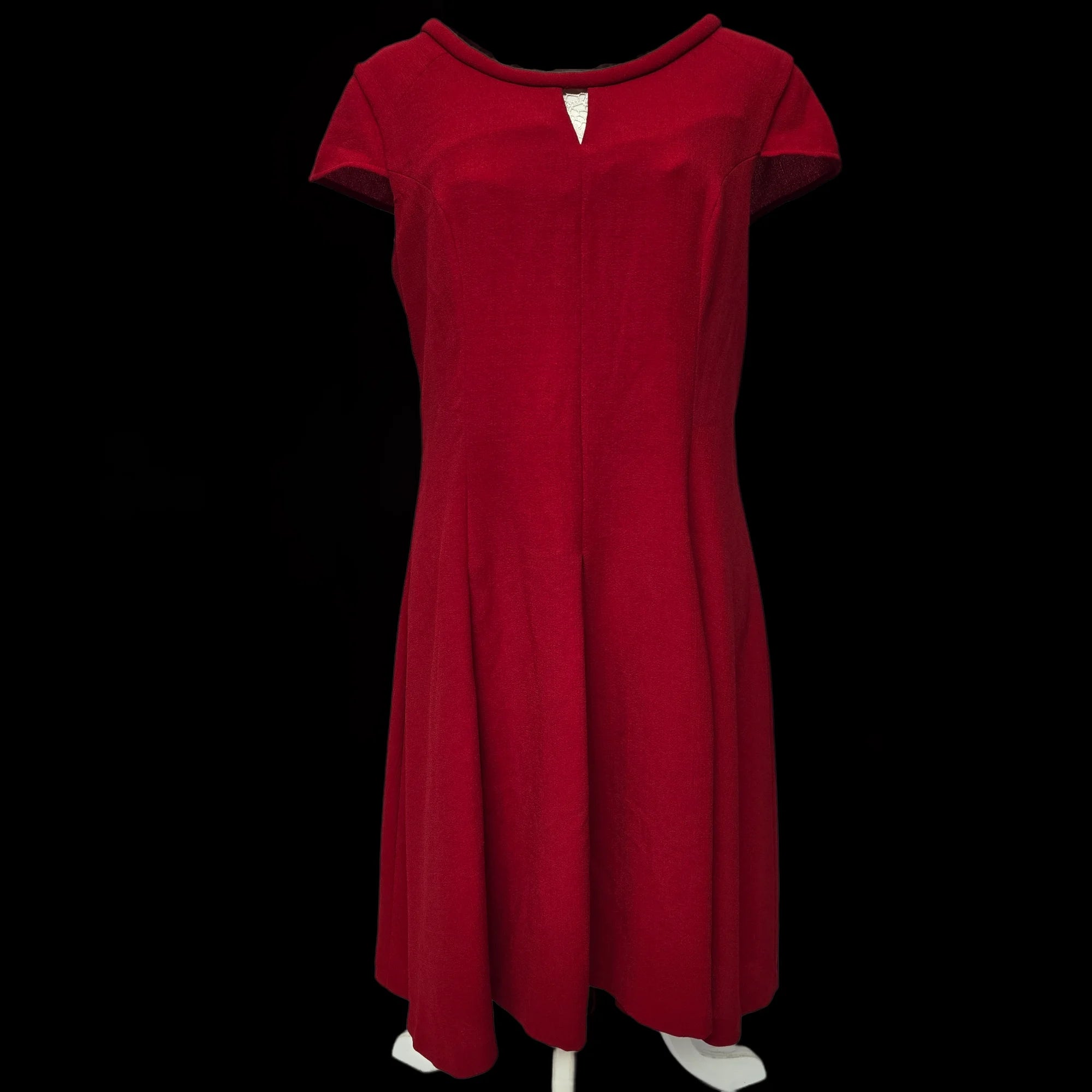 Womens Next Red Fit And Flare Dress UK 14 - Dresses - 1