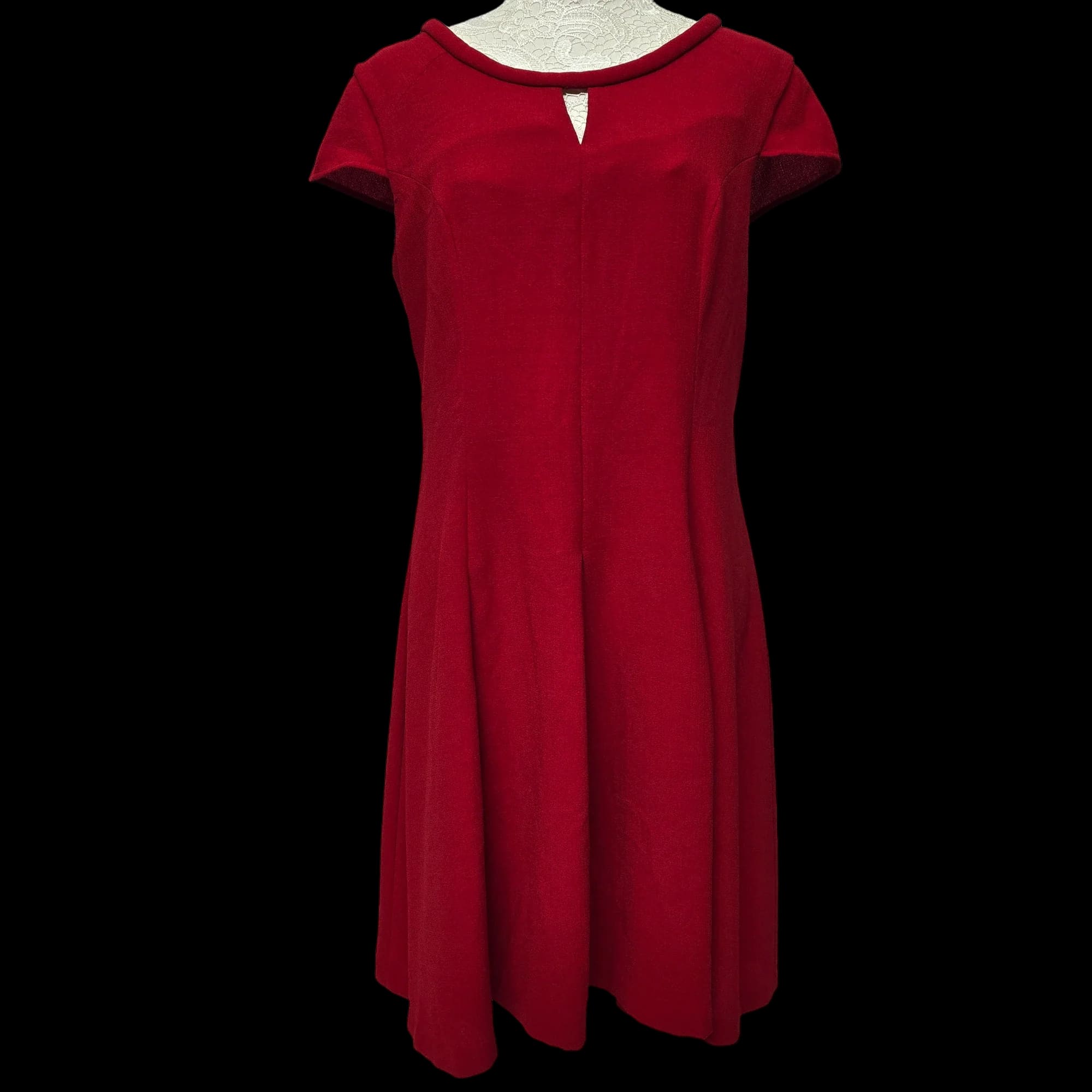 Womens Next Red Fit And Flare Dress UK 14 - Dresses - 1