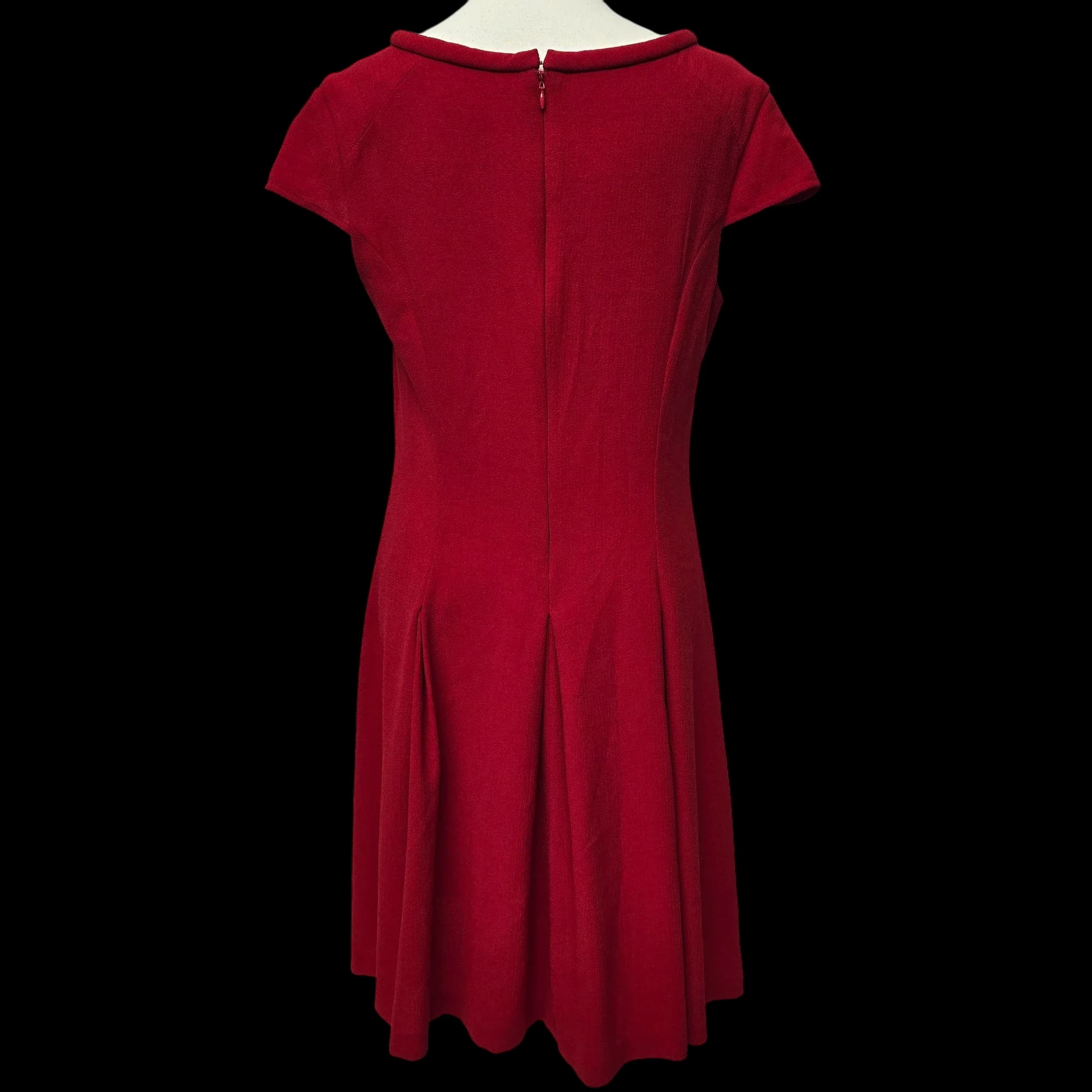 Womens Next Red Fit And Flare Dress UK 14 - Dresses - 2