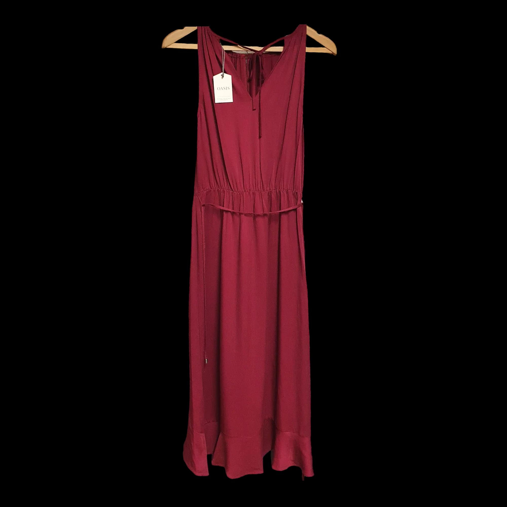 Womens Oasis Burgundy Maxi Dress UK 8 - Dresses - 1 - 900