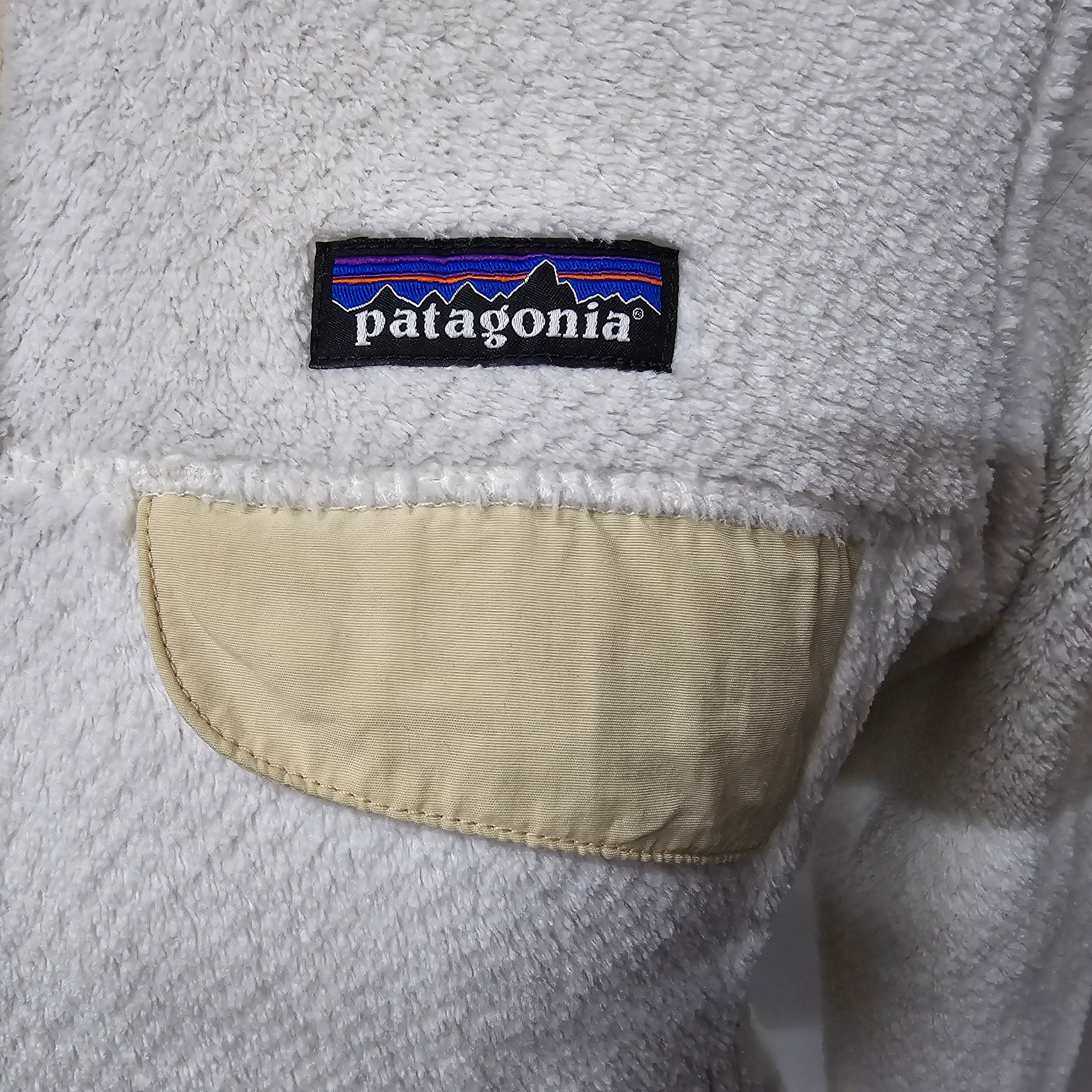 Womens Patagonia Cream Snap Fleece Jumper Small - Jumpers