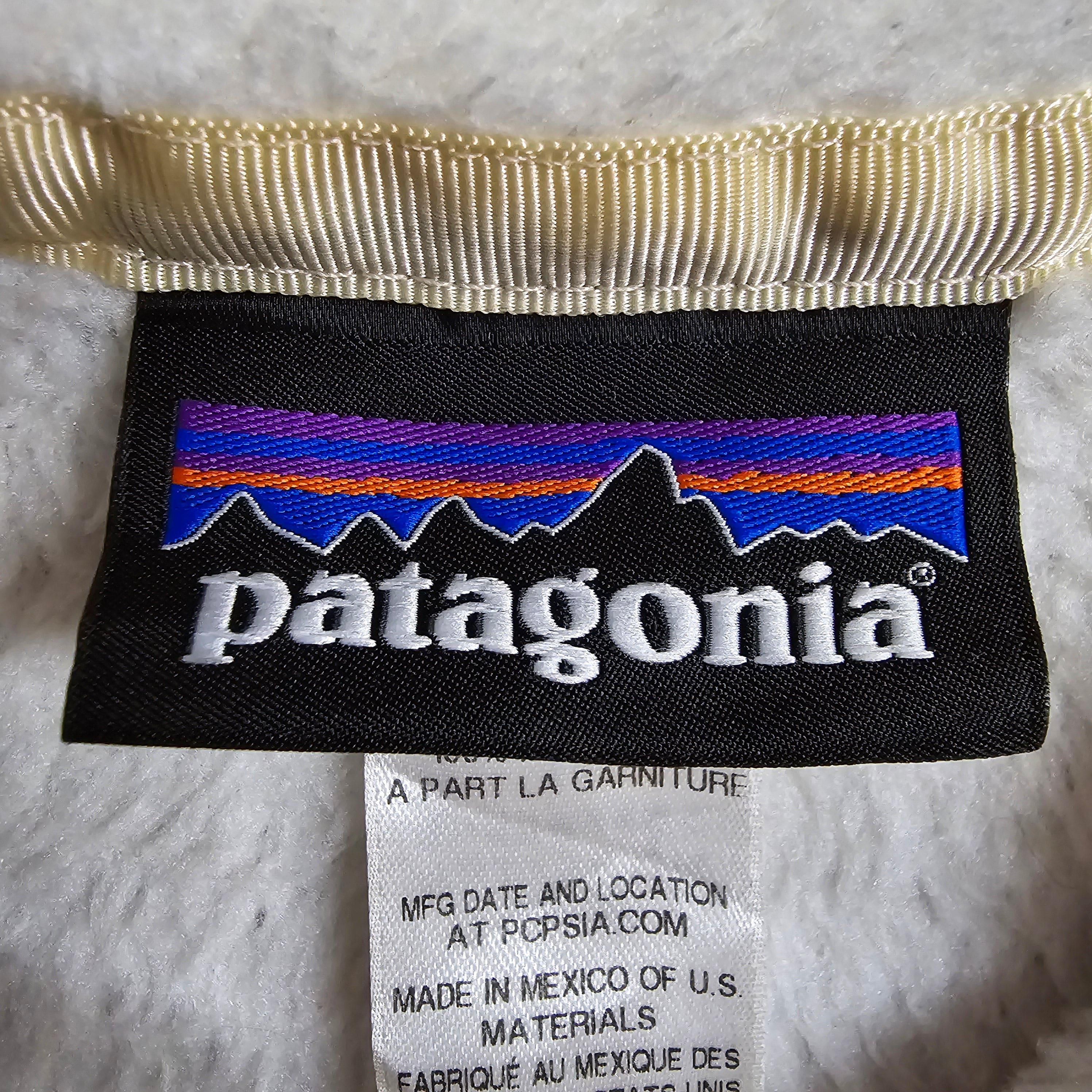 Womens Patagonia Cream Snap Fleece Jumper Small - Jumpers