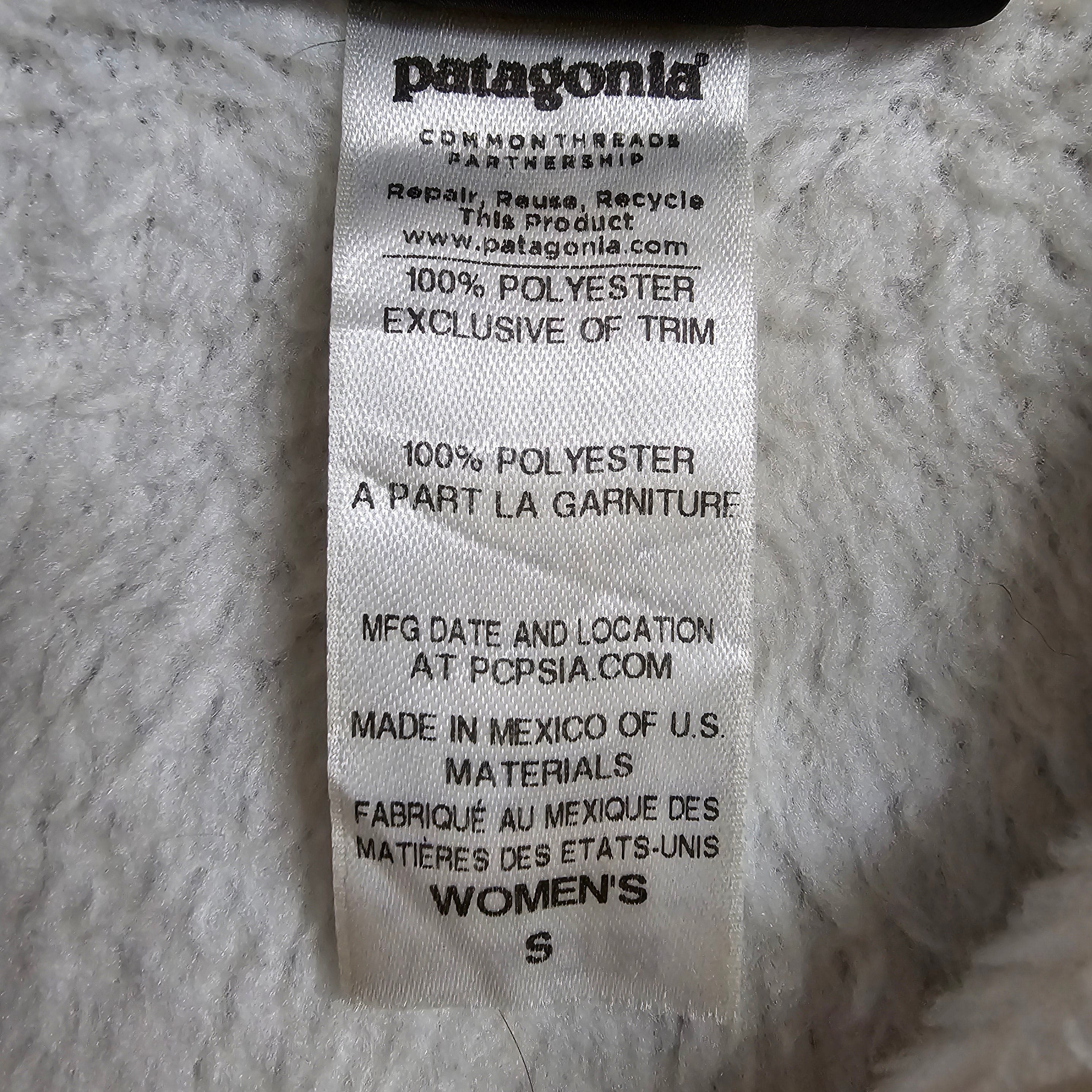 Womens Patagonia Cream Snap Fleece Jumper Small - Jumpers