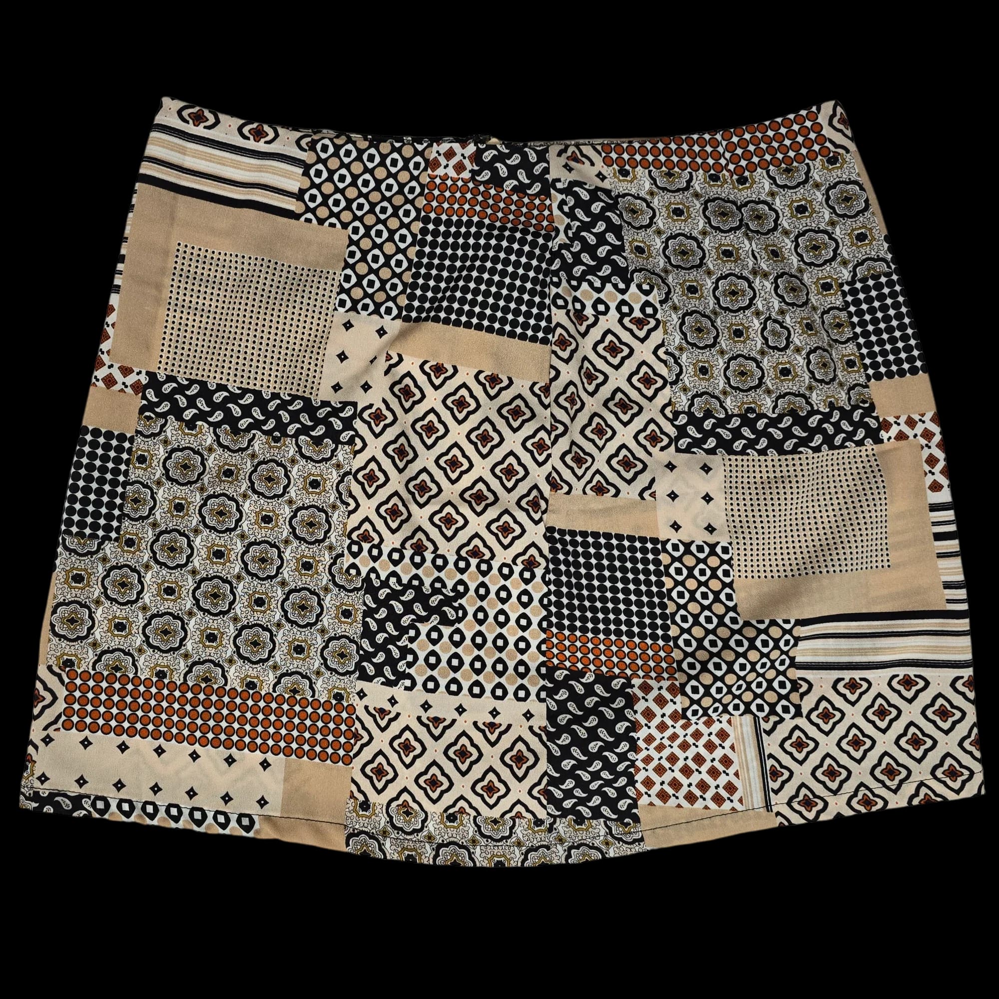 Womens Patchwork Mini Skirt UK 12 - Skirts - Unbranded - 3