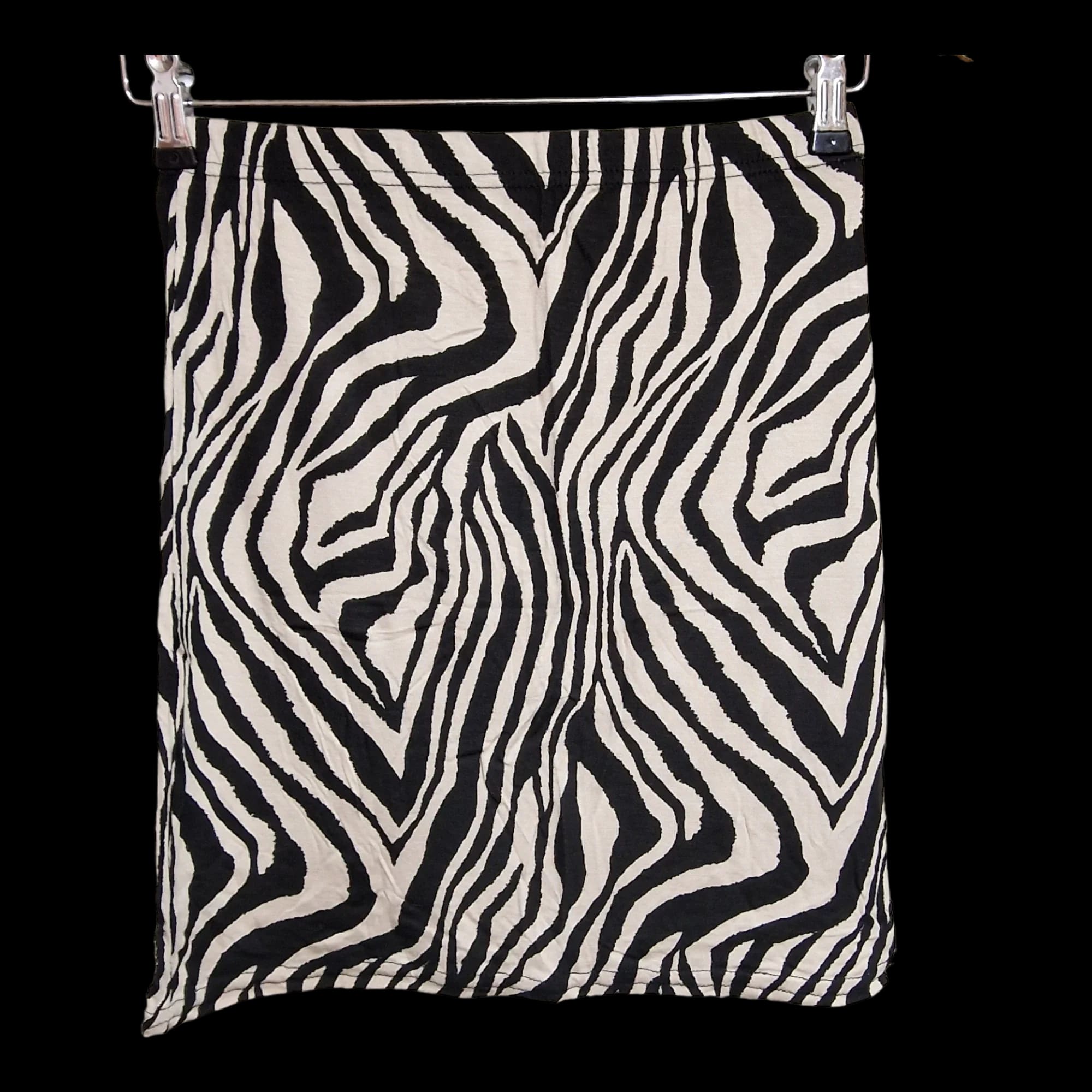 Womens Pretty Little Thing Black Brown Zebra Print Mini