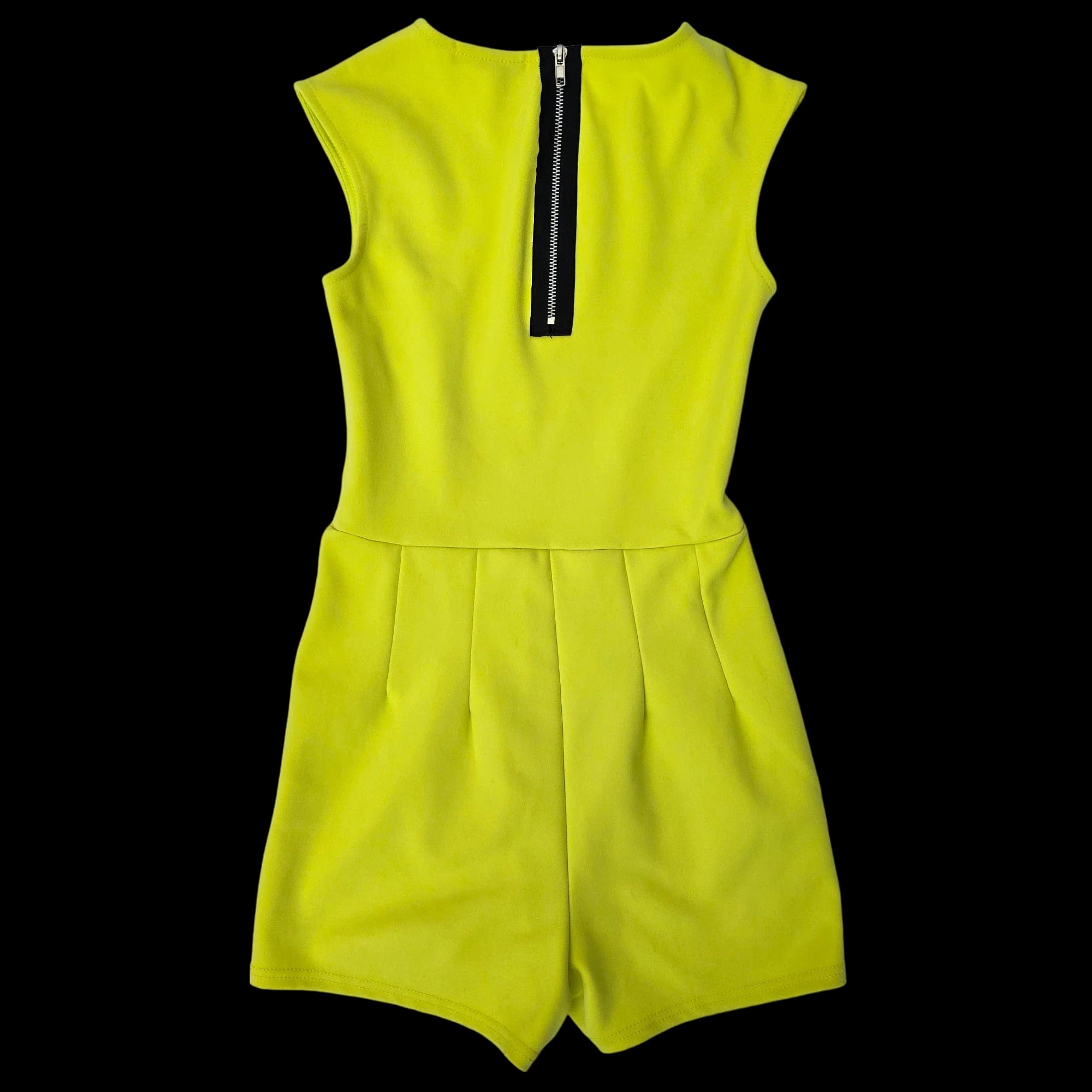 Womens Quiz Green Zipped Playsuit UK 6 - 5 - 3583