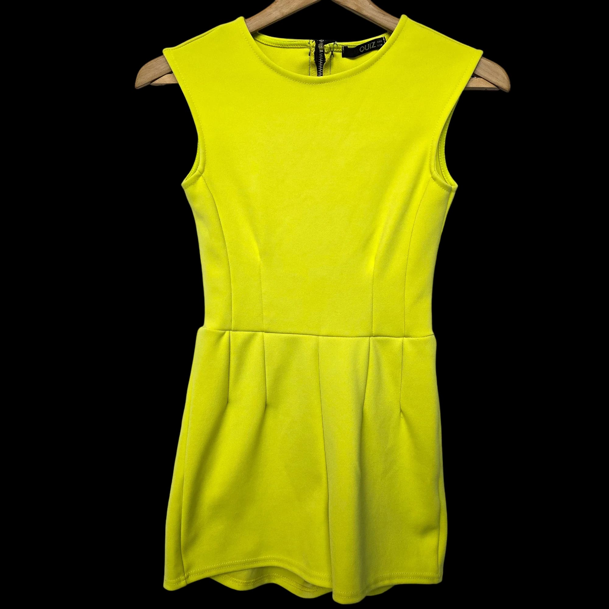 Womens Quiz Green Zipped Playsuit UK 6 - 1 - 3583