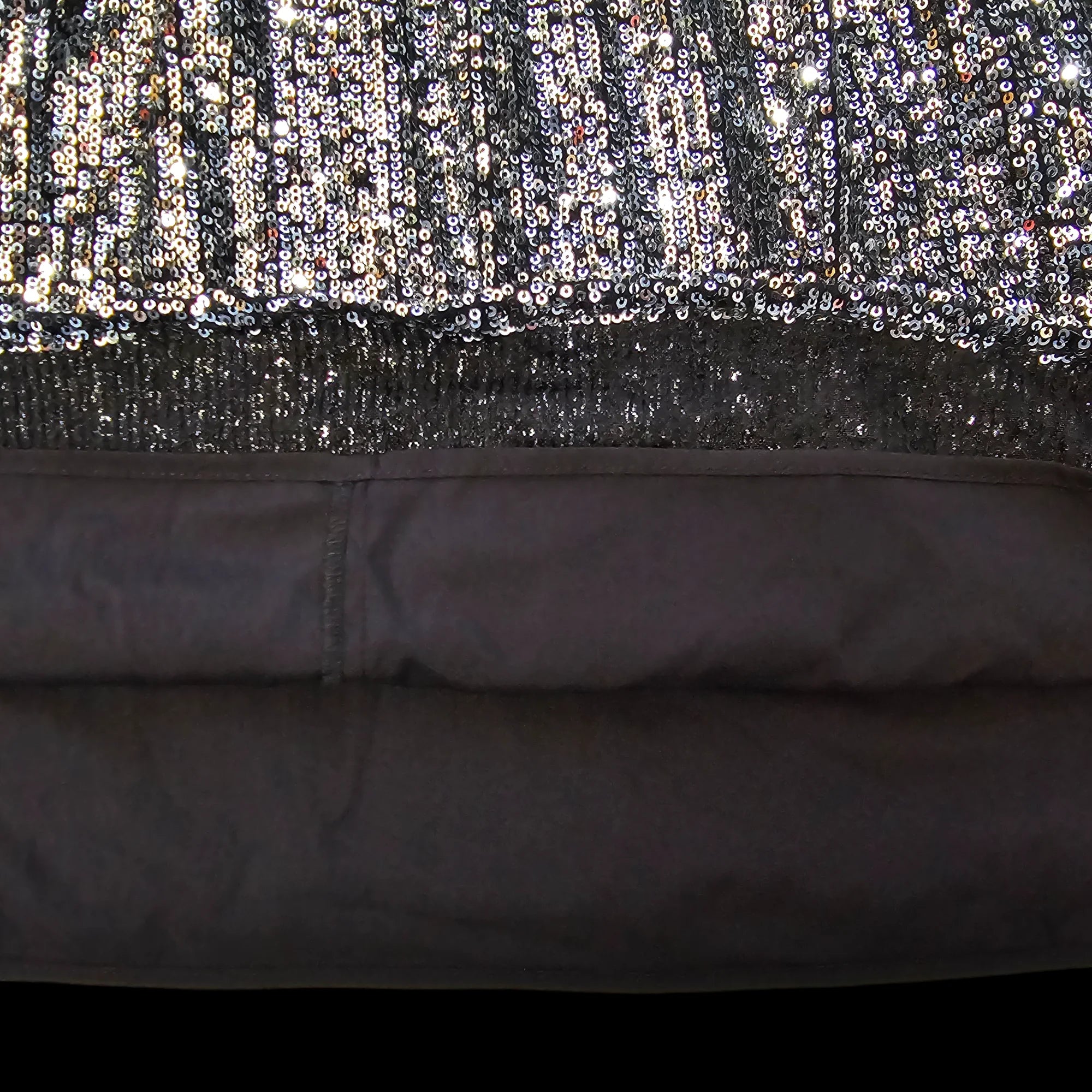 Womens River Island Silver Sequin Fit And Flare Dress UK 14