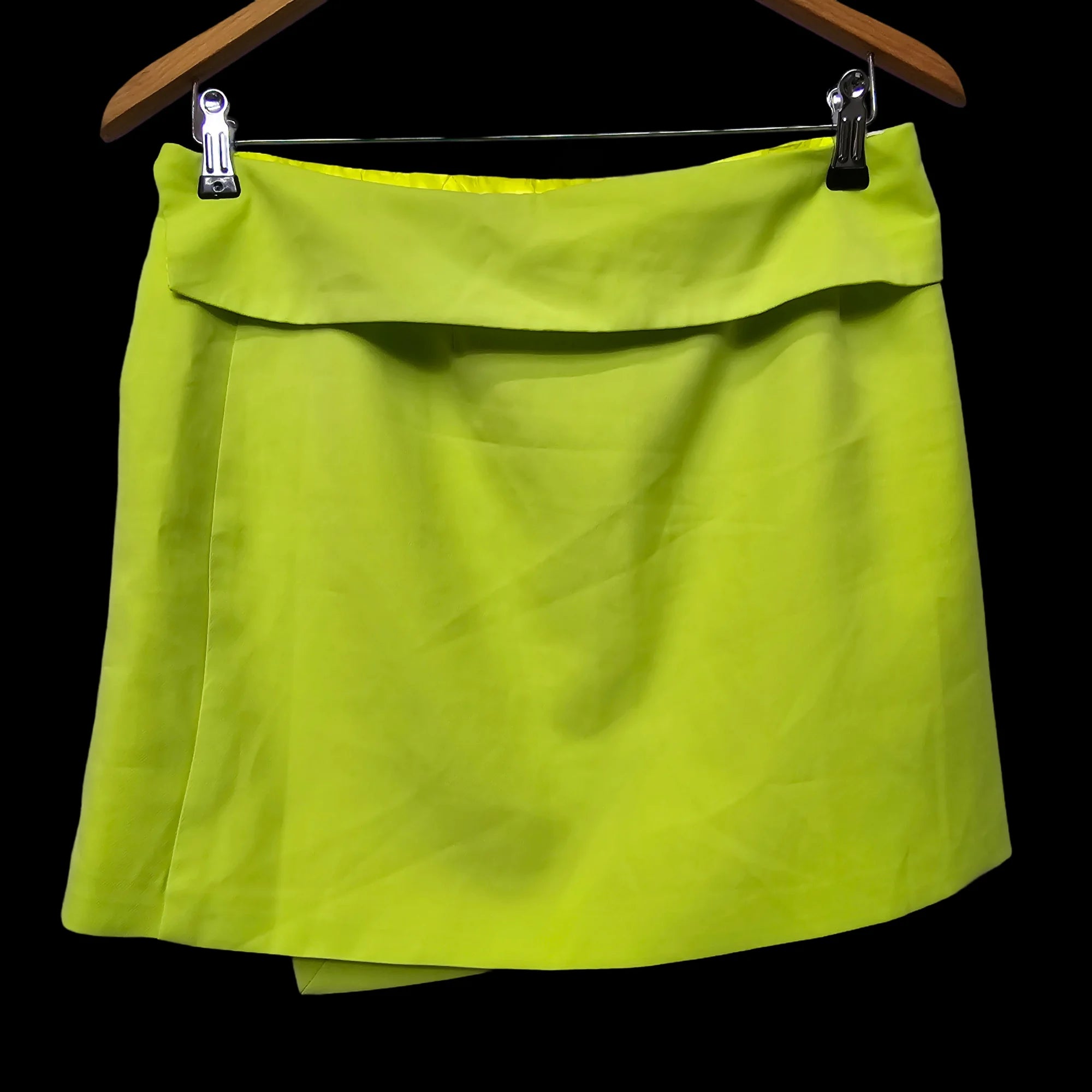 Womens Urmoda Green Wrap Mini Skirt UK Large - Skirts - 2