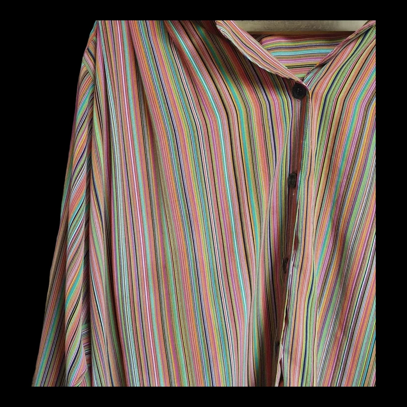 Womens Vintage Ben Original Multicoloured Striped Blouse UK