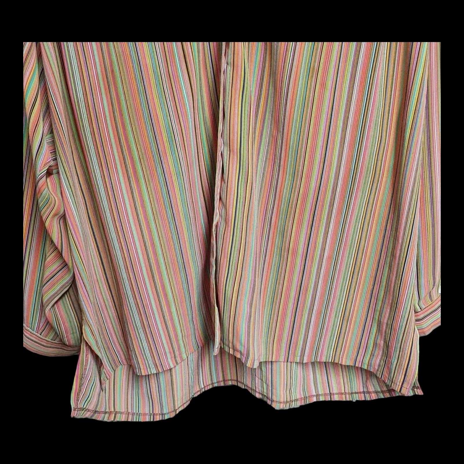 Womens Vintage Ben Original Multicoloured Striped Blouse UK