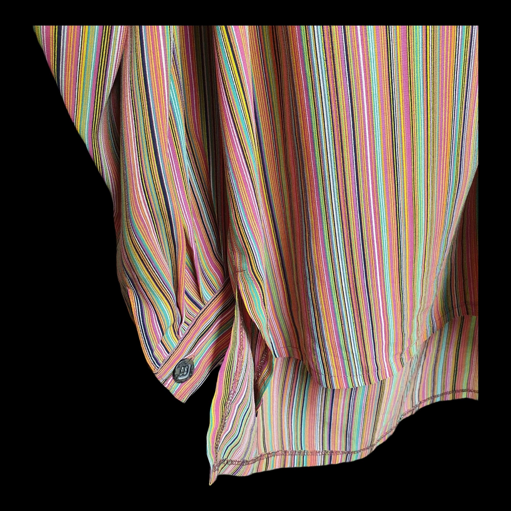 Womens Vintage Ben Original Multicoloured Striped Blouse UK