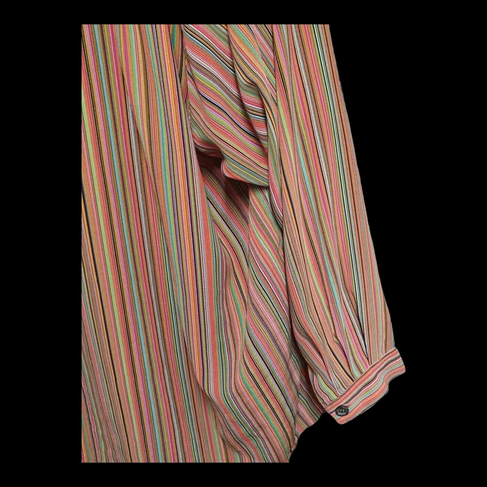 Womens Vintage Ben Original Multicoloured Striped Blouse UK