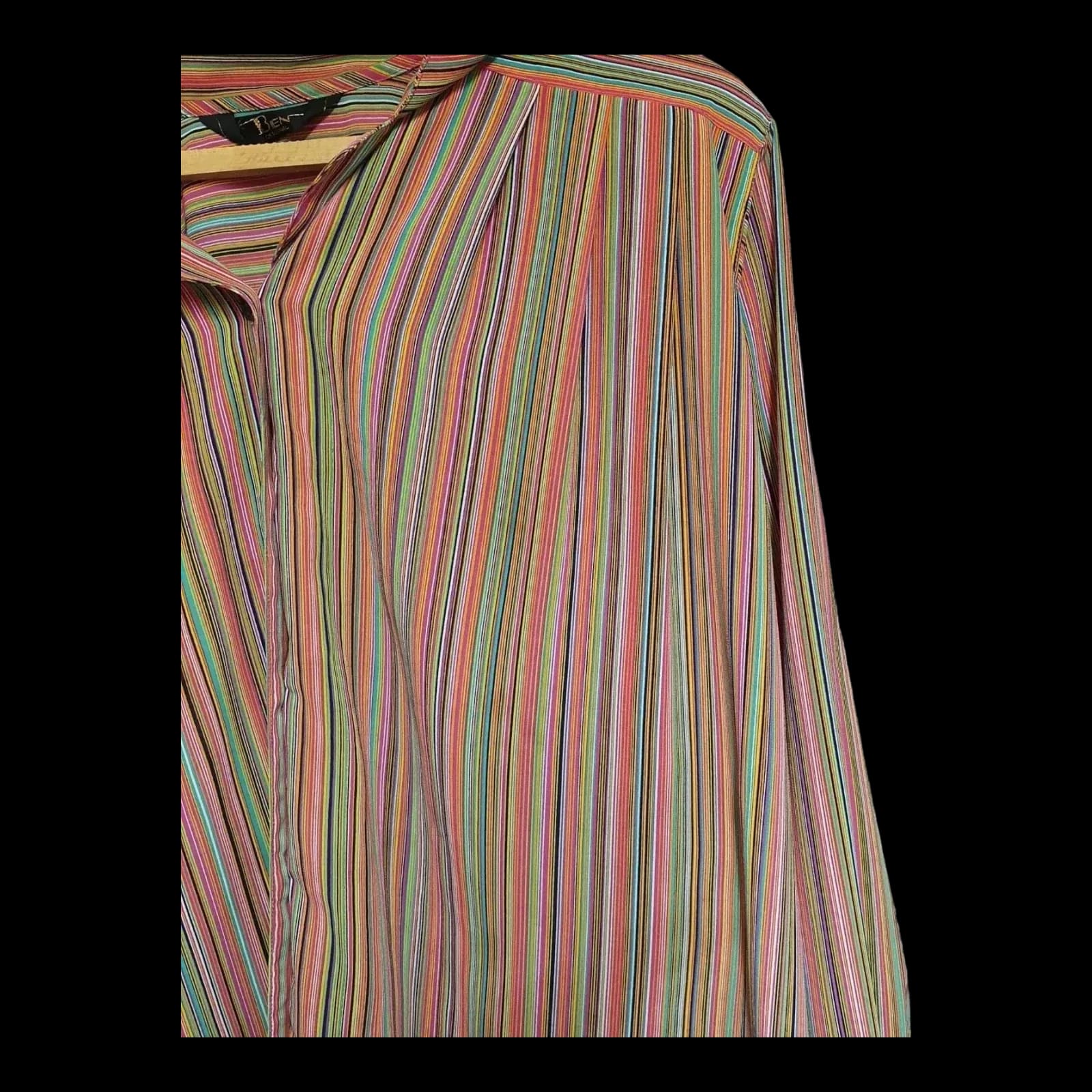 Womens Vintage Ben Original Multicoloured Striped Blouse UK